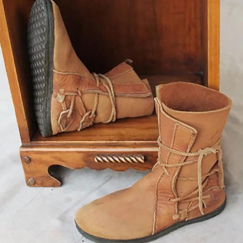 Fall Flat Heel Casual Boots
