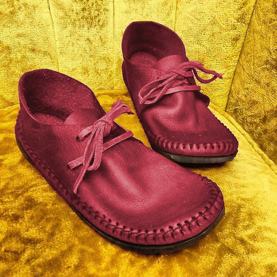Solid Color Vintage Handmade Flat Loafers