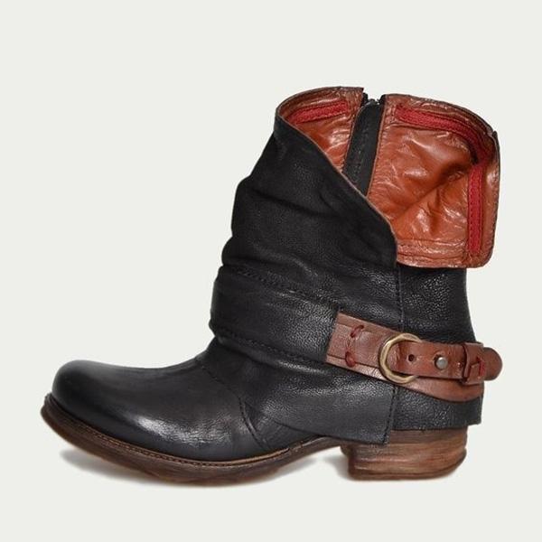 Casual Classic Comfy Zipper Booties