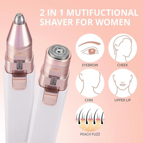 🔥Last Day 49% OFF🔥2-in-1 Women's Eyebrow and Facial Hair Removal Device