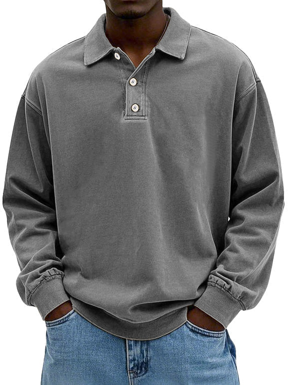 🔥Buy 2 Free Shipping🔥Men's Fashion Lapel Long Sleeve Polo Shirt