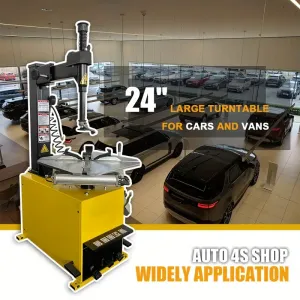 1.5 HP Tire Changer Wheel Changers Machine Rim Clamp 38