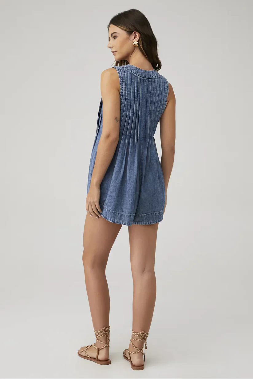 Belle Denim Romper