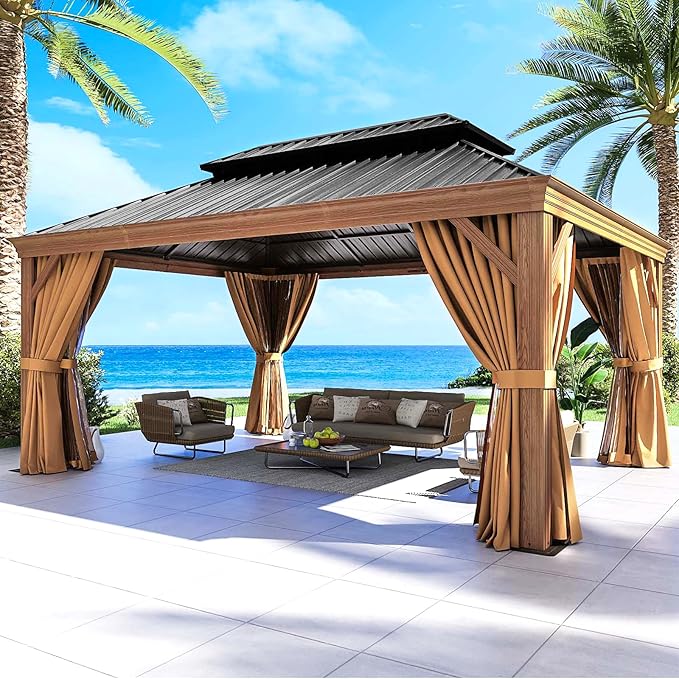 🔥 Final Day — Store Closing Clearance (Tariff Reasons). Limited Stock. First come, first served. Once gone, never back. 🔥12 Ft. W X 12 Ft. D Metal Patio Deluxe Gazebo