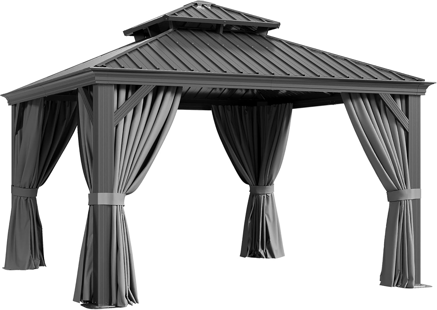 🔥 Final Day — Store Closing Clearance (Tariff Reasons). Limited Stock. First come, first served. Once gone, never back. 🔥12 Ft. W X 12 Ft. D Metal Patio Deluxe Gazebo