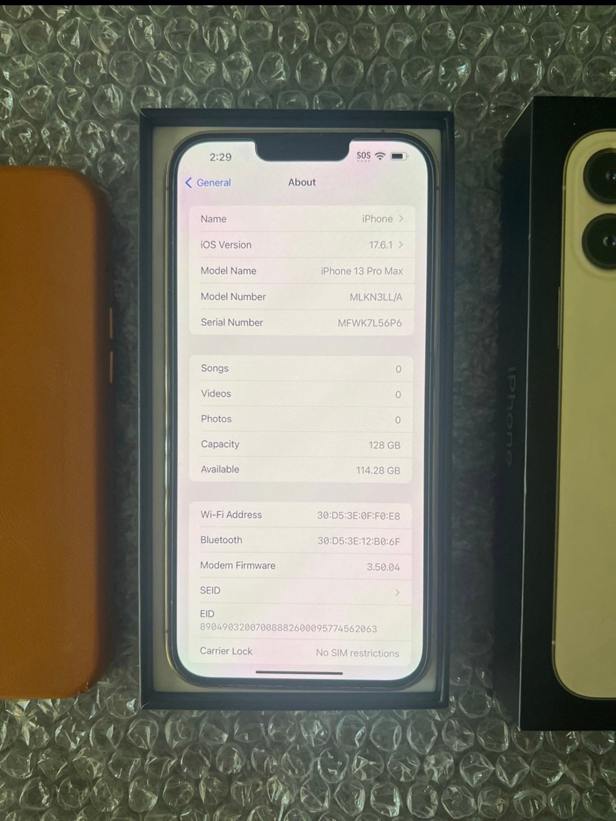 iPhone 13 Pro Max 128gb Unlocked 3E71