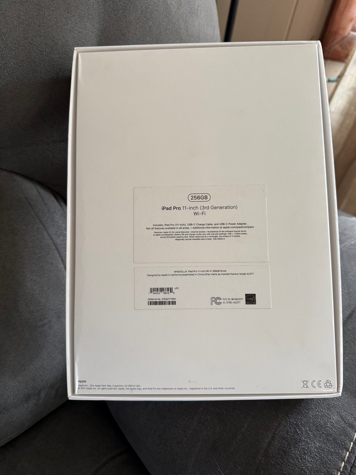 iPad Pro 11in 3rd generation 256gb 1C62