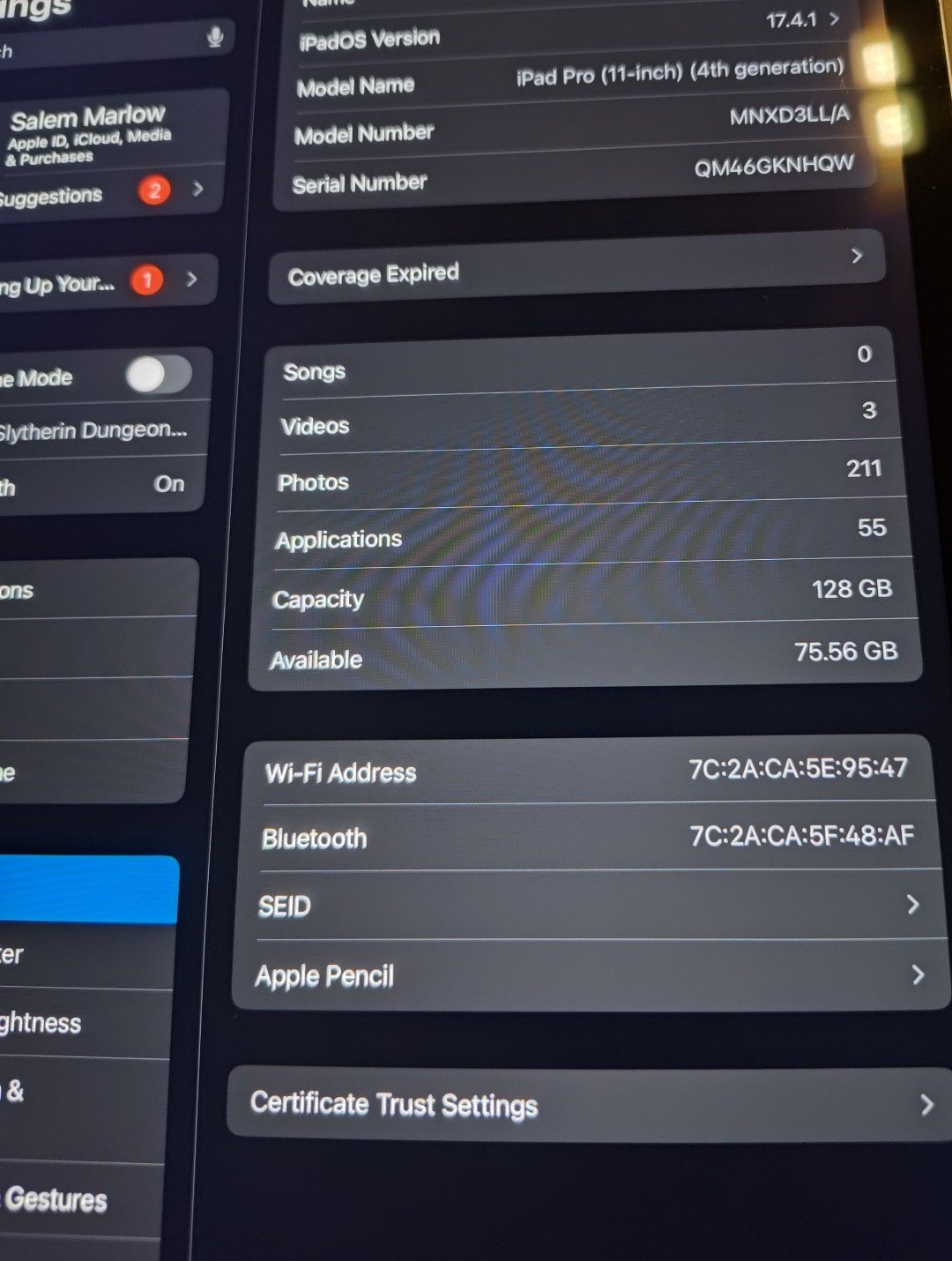 iPad Pro 11-inch (4th generation) with Apple Pencil (2nd generation) 6K22