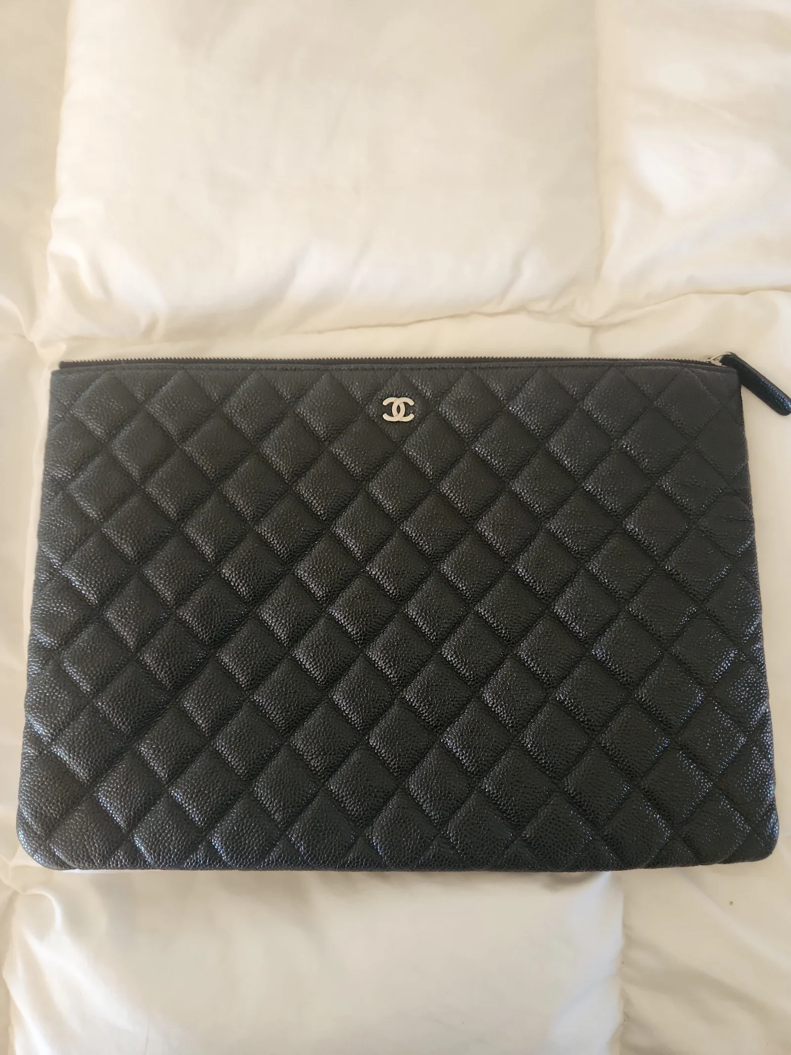 Chanel REV Black Caviar Pouch