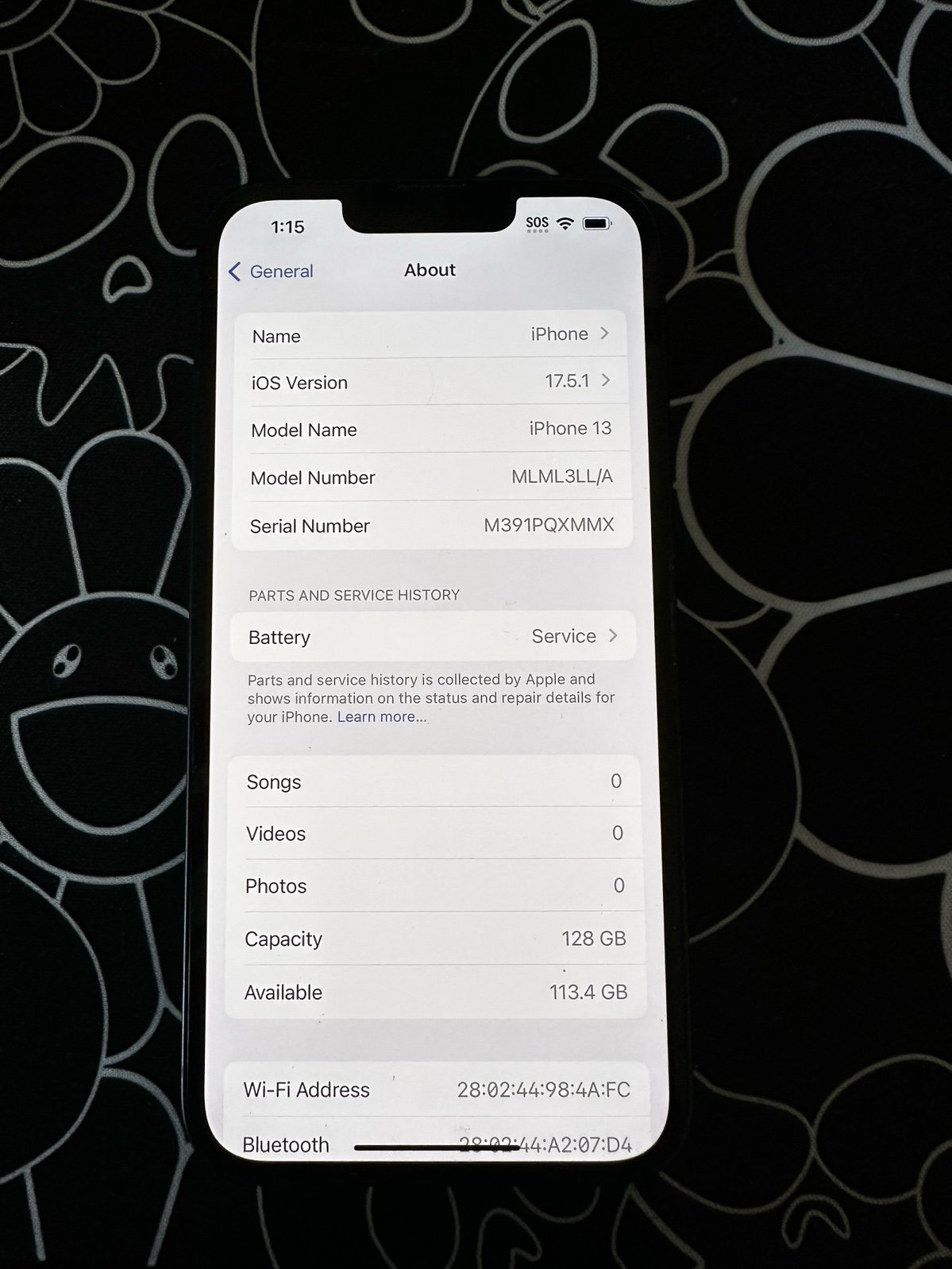 Apple iPhone 13 128 GB in Midnight for Unlocked 7K93