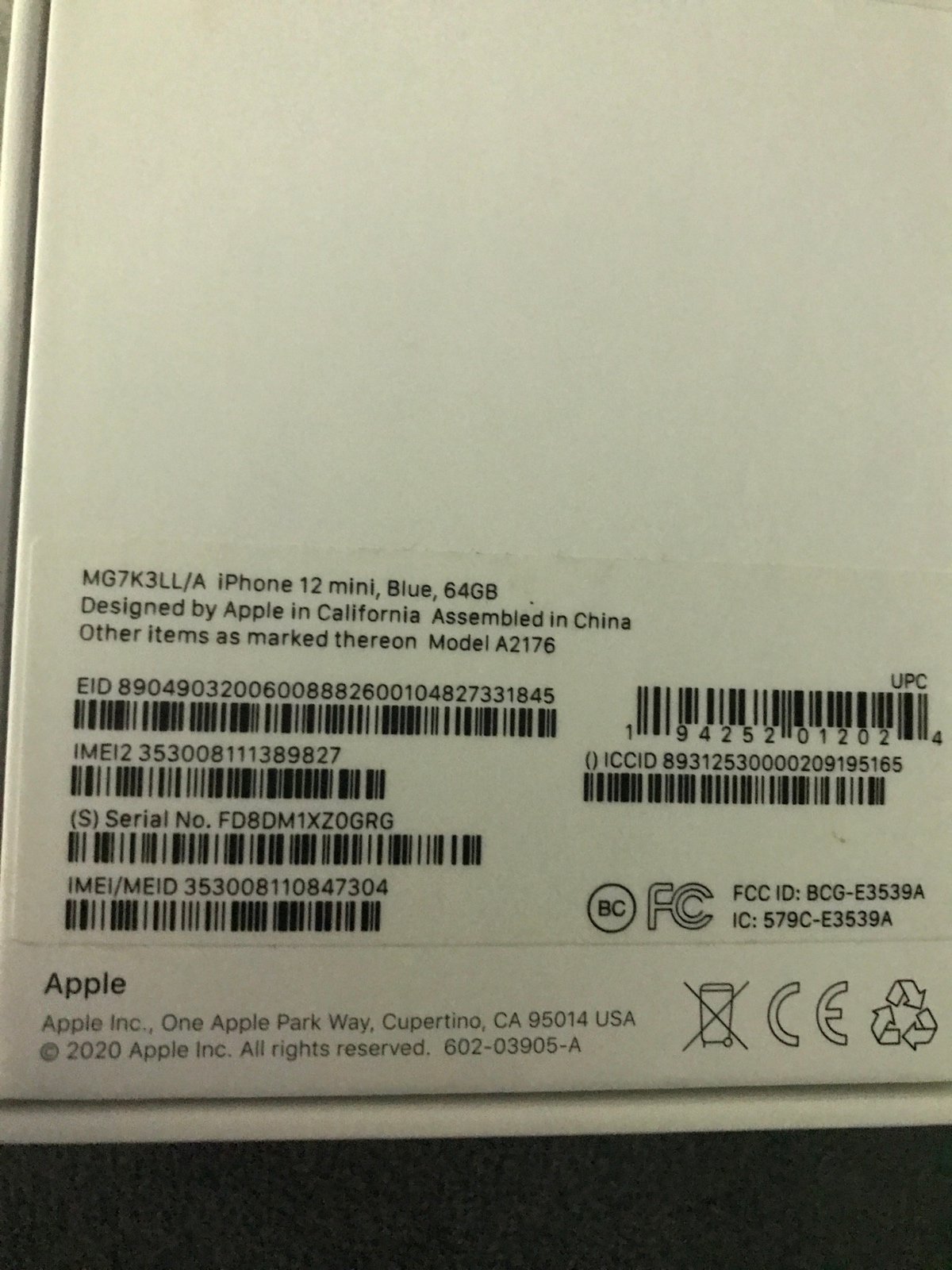 iPhone 12 mini Fully Unlocked 6P86