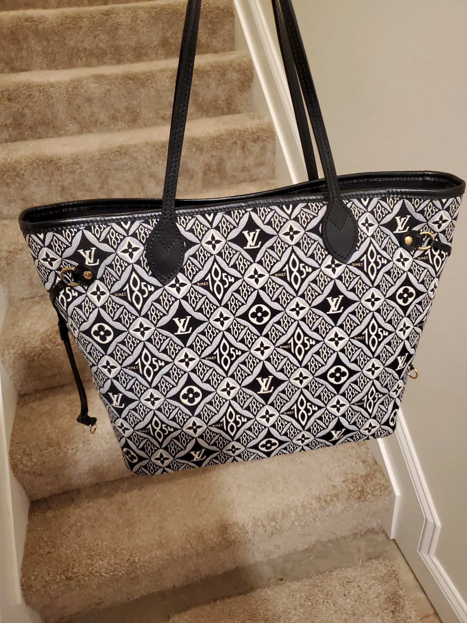 Louis Vuitton Since1854 Neverfull MM Tote Bag & Pochette Set Since 1854