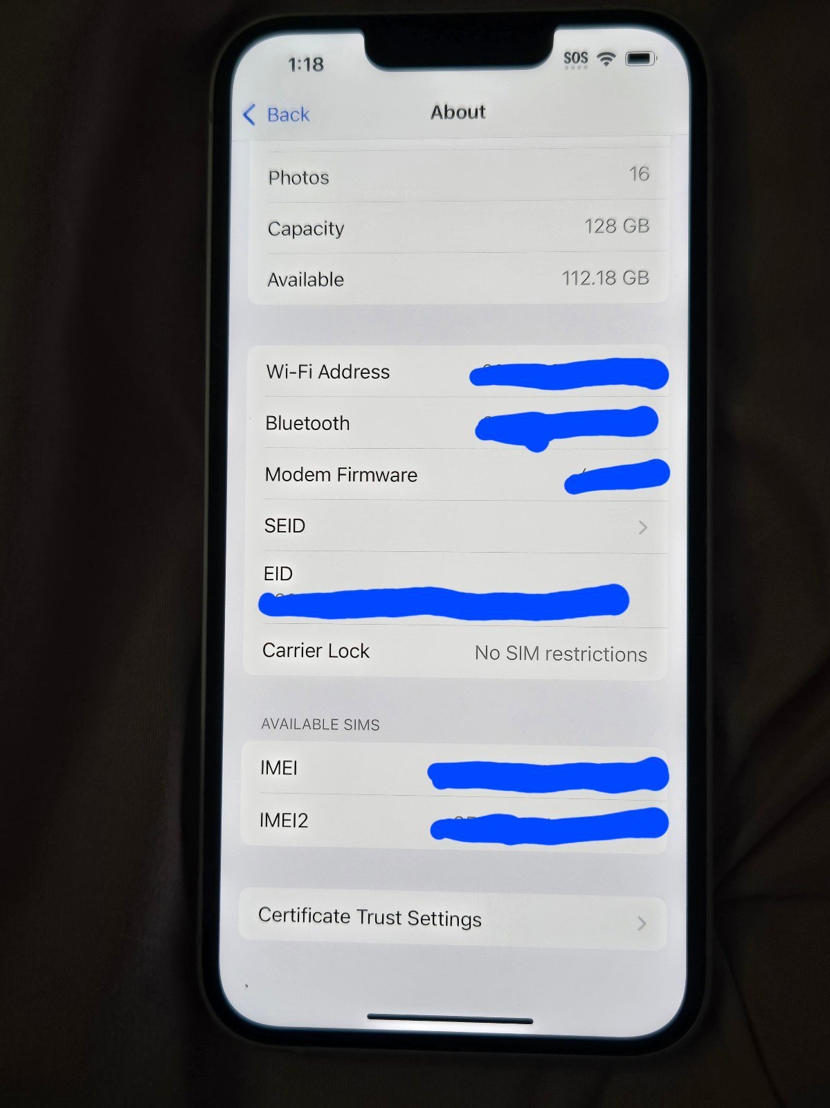 IPhone 13 128 Gb (Pink) 7P95