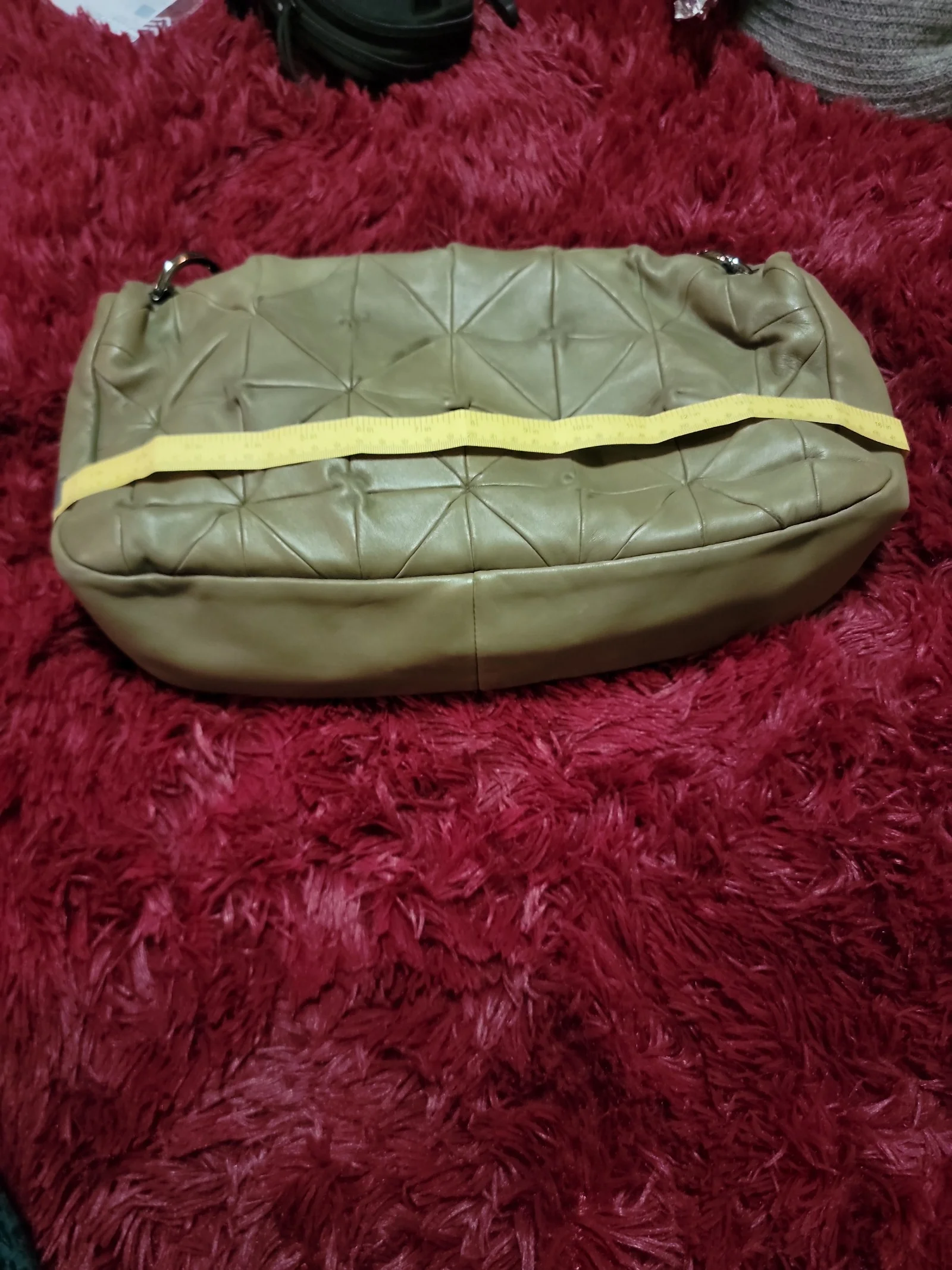 Chanel single flap quilted lambskin shoulder bag