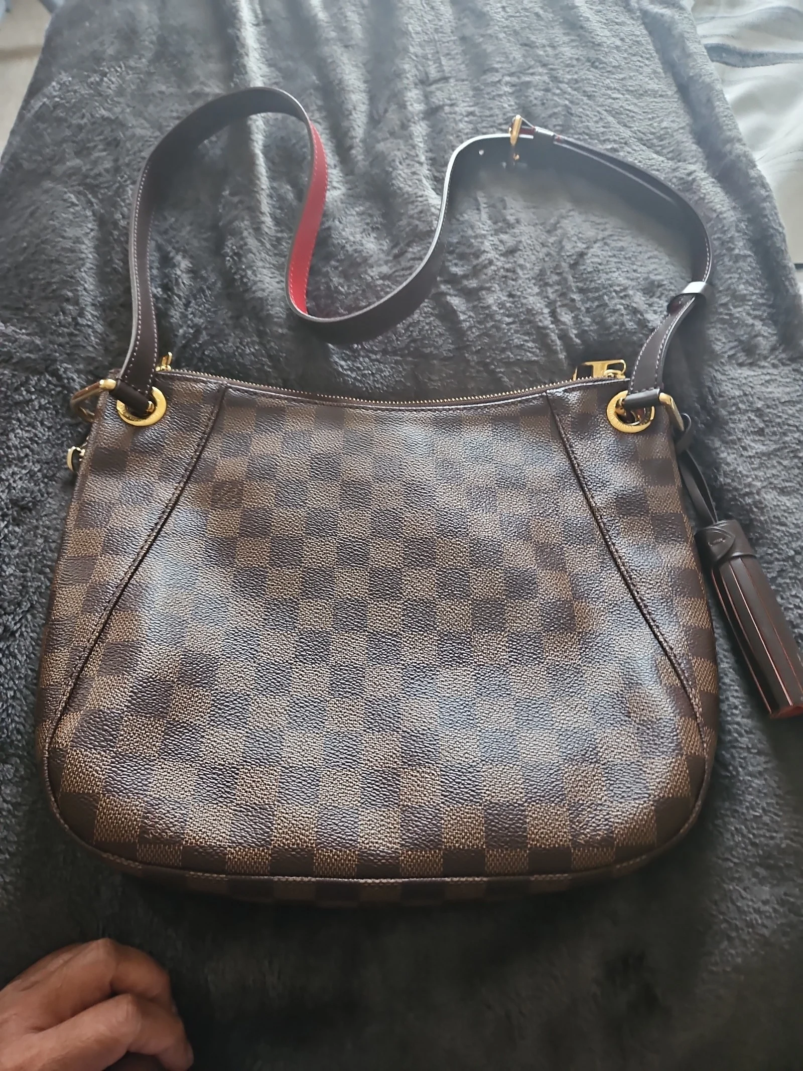 Louis Vuitton Brown South Bank Besace Damier Canvas Crossbody Bag