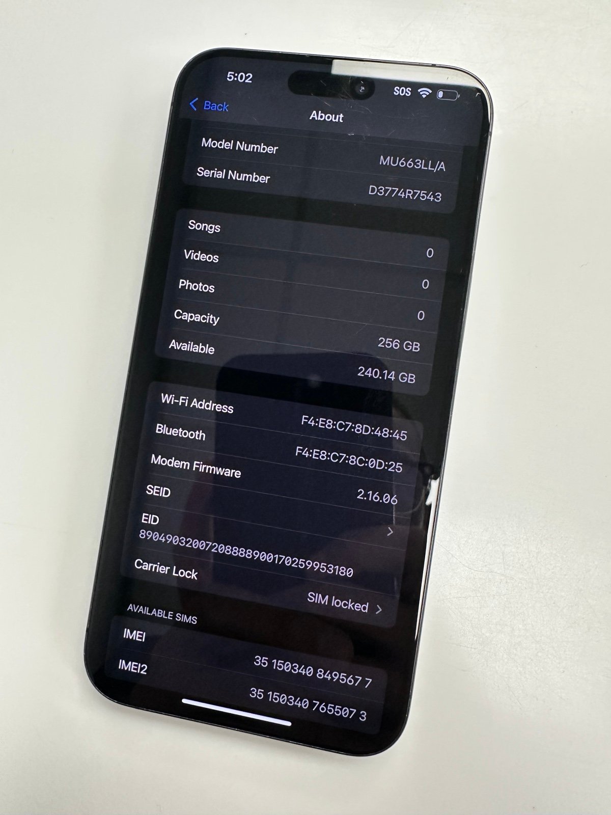 iPhone 15 Pro Max 256GB AT&T/Cricket 3W77