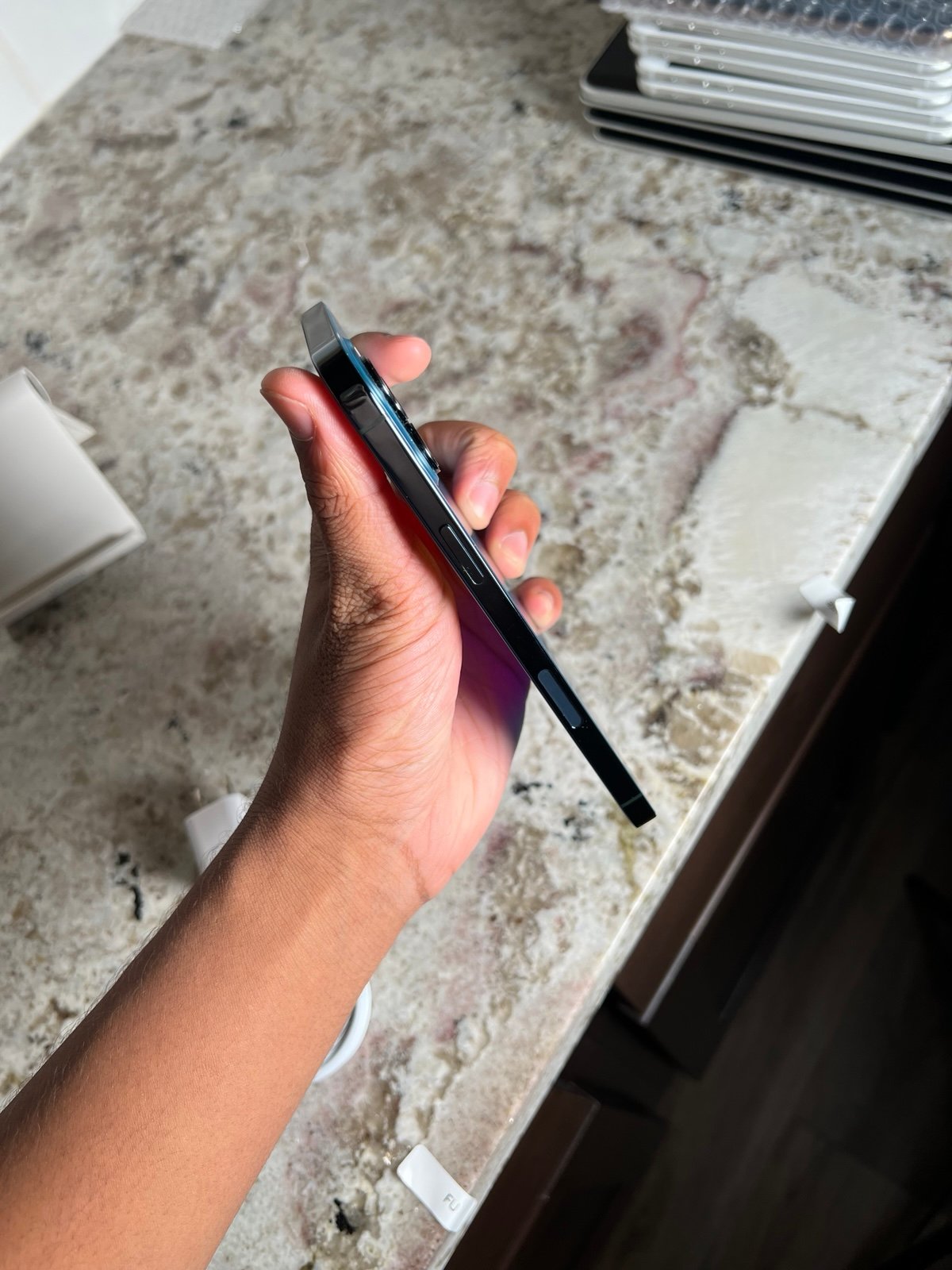 Apple iPhone 12 Pro Max 128 GB in Blue for Unlocked NO FACE ID!! 9V22