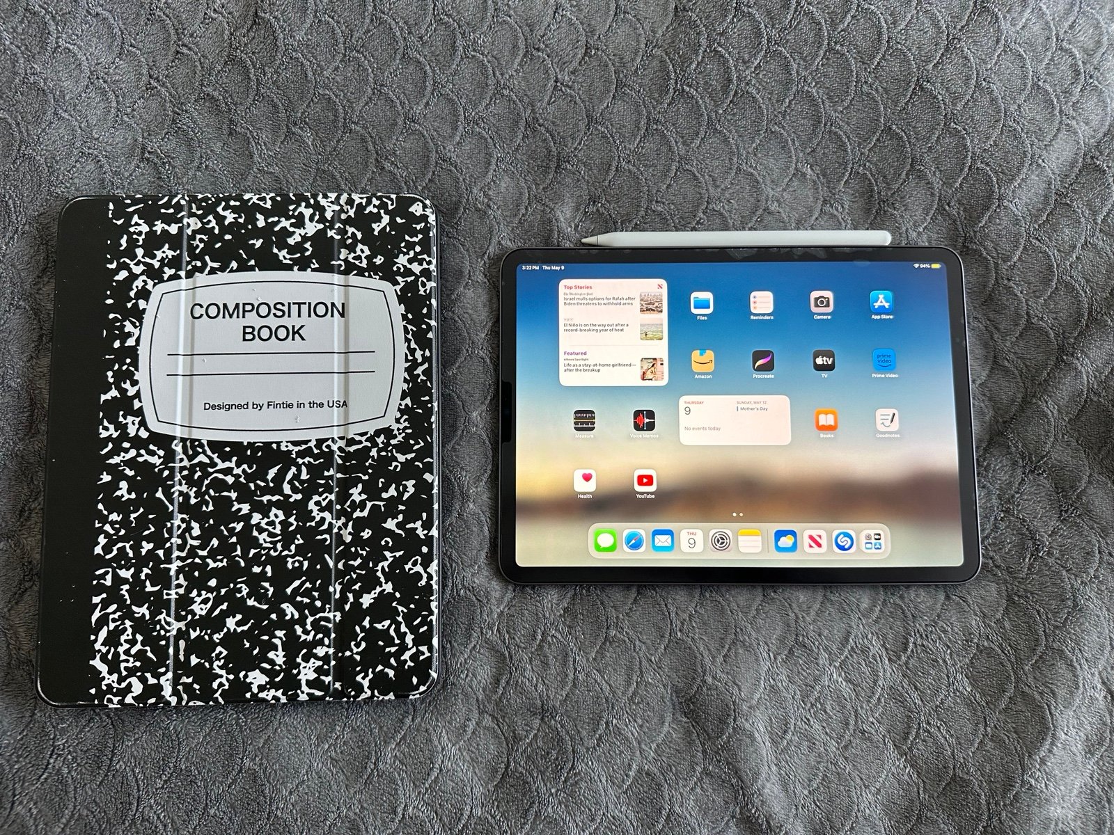 iPad Pro with M1 Chip 256GB - Apple Pencil & Case Bundle 3P96