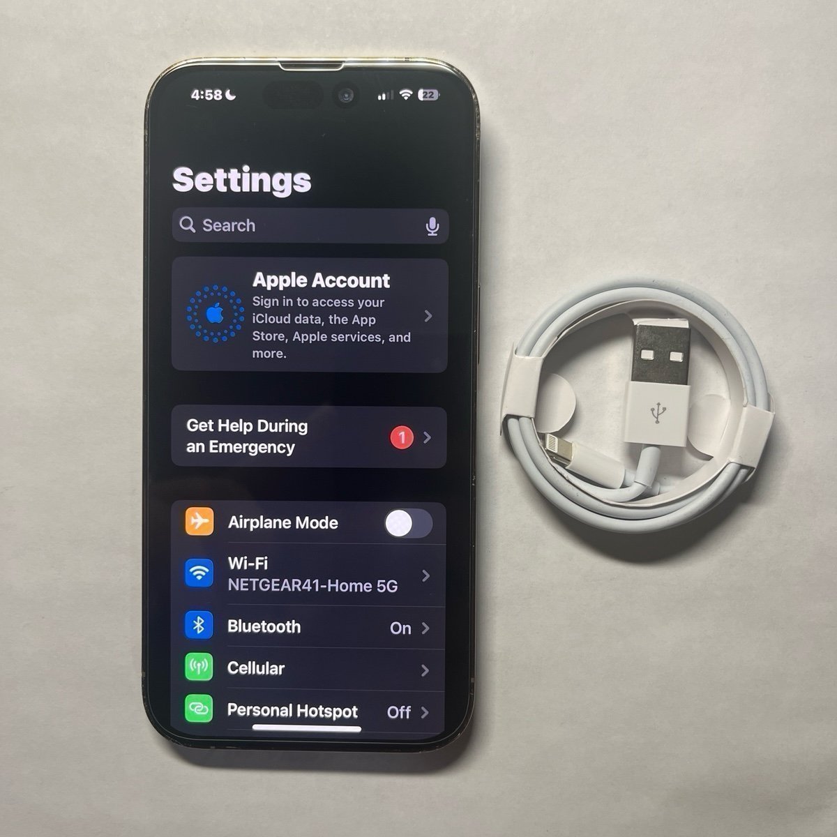 Apple IPhone 14 Pro 512GB Unlocked ~ Battery Health 100% 1O17