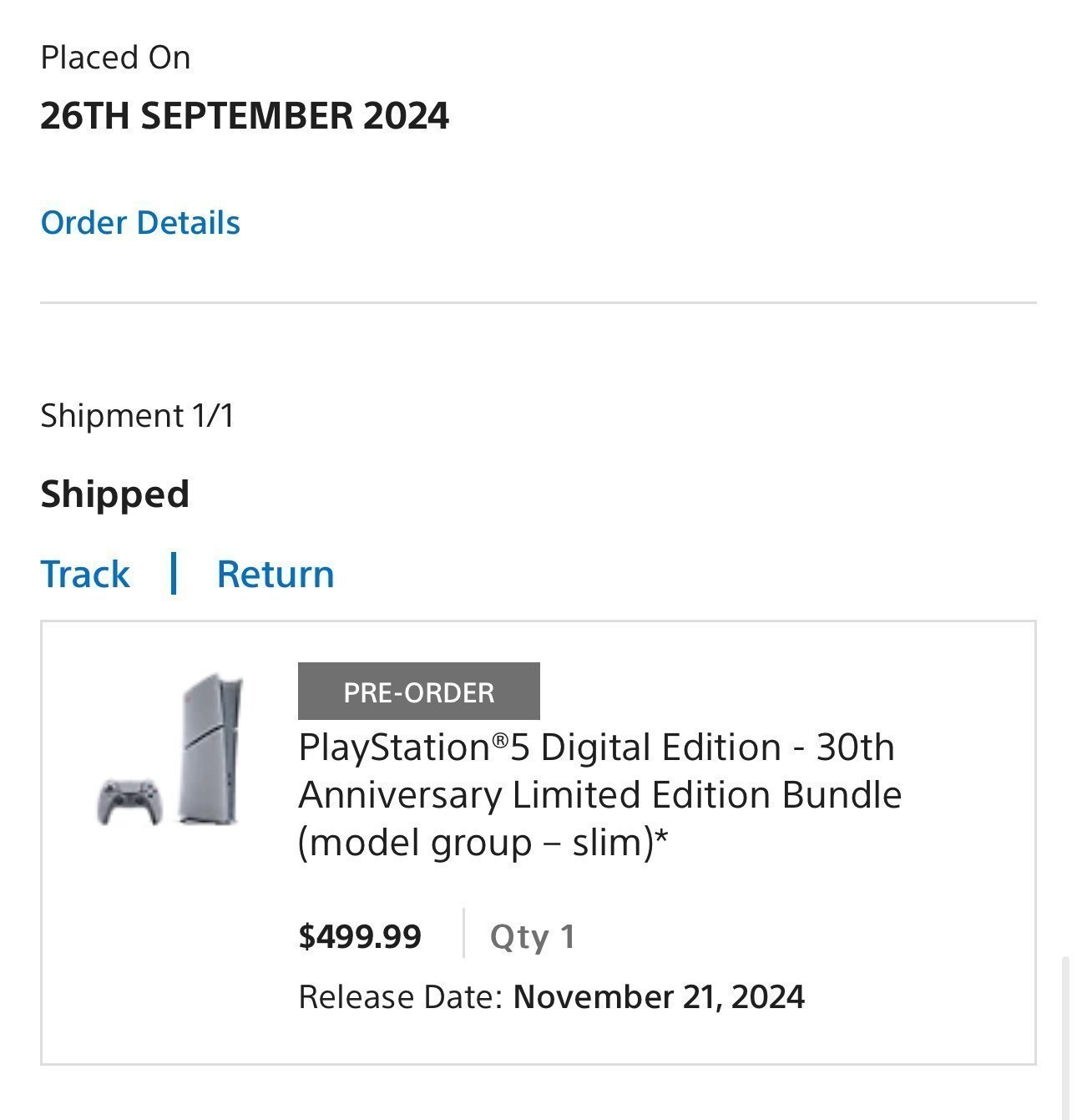 PlayStation 5 Digital Edition - 30th Anniversary with extra controller  IN HAND 3Q58