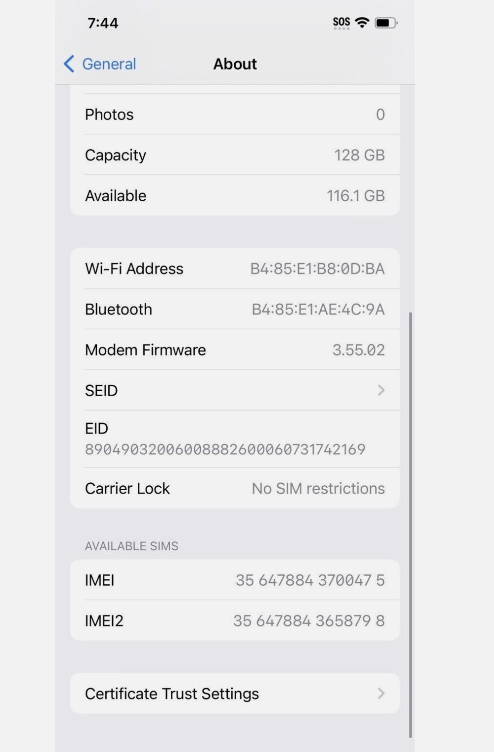 Apple iPhone 12 Pro 128 GB 2G95