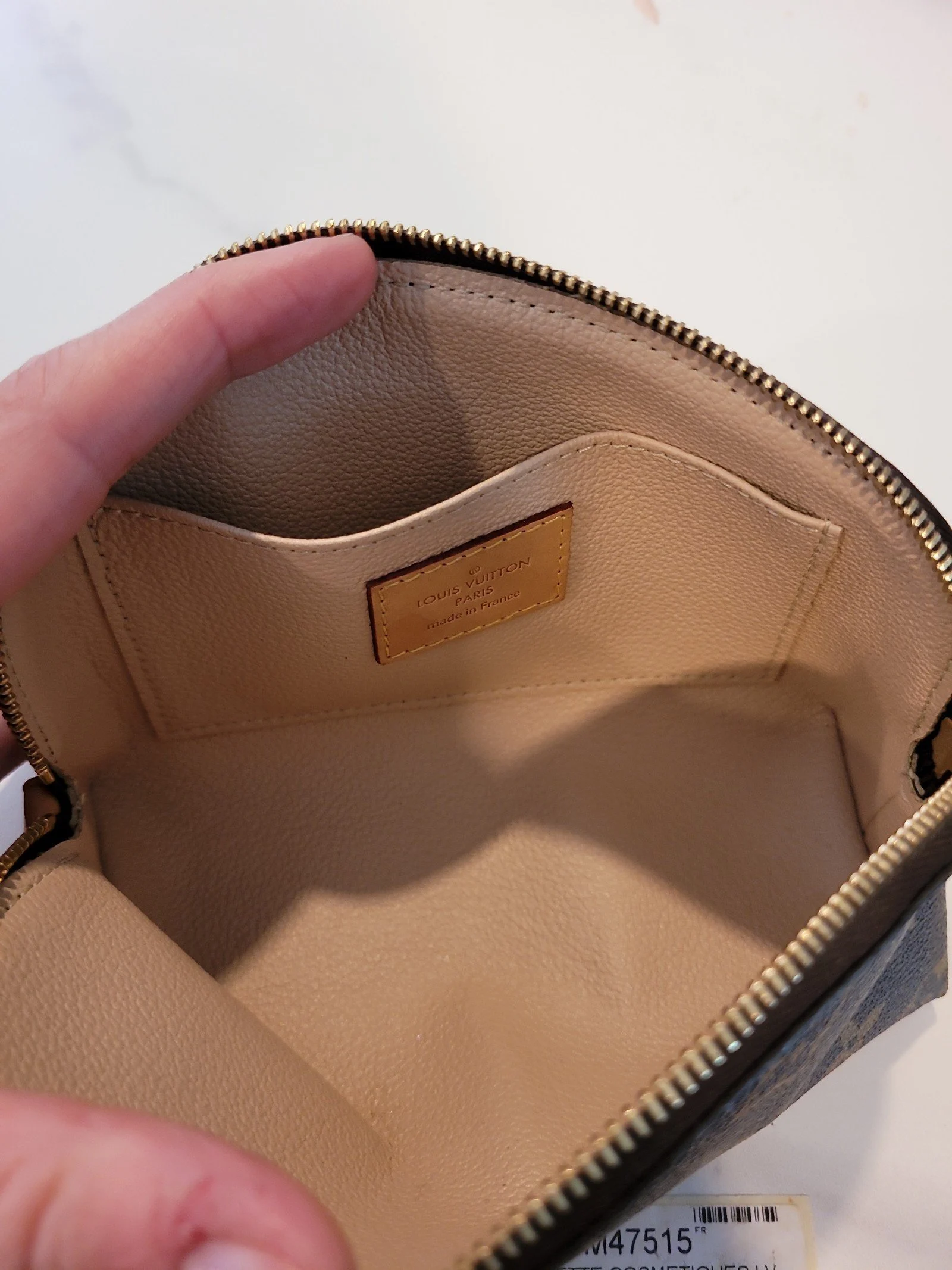 Louis Vuitton authentic cosmetic pouch FIRM