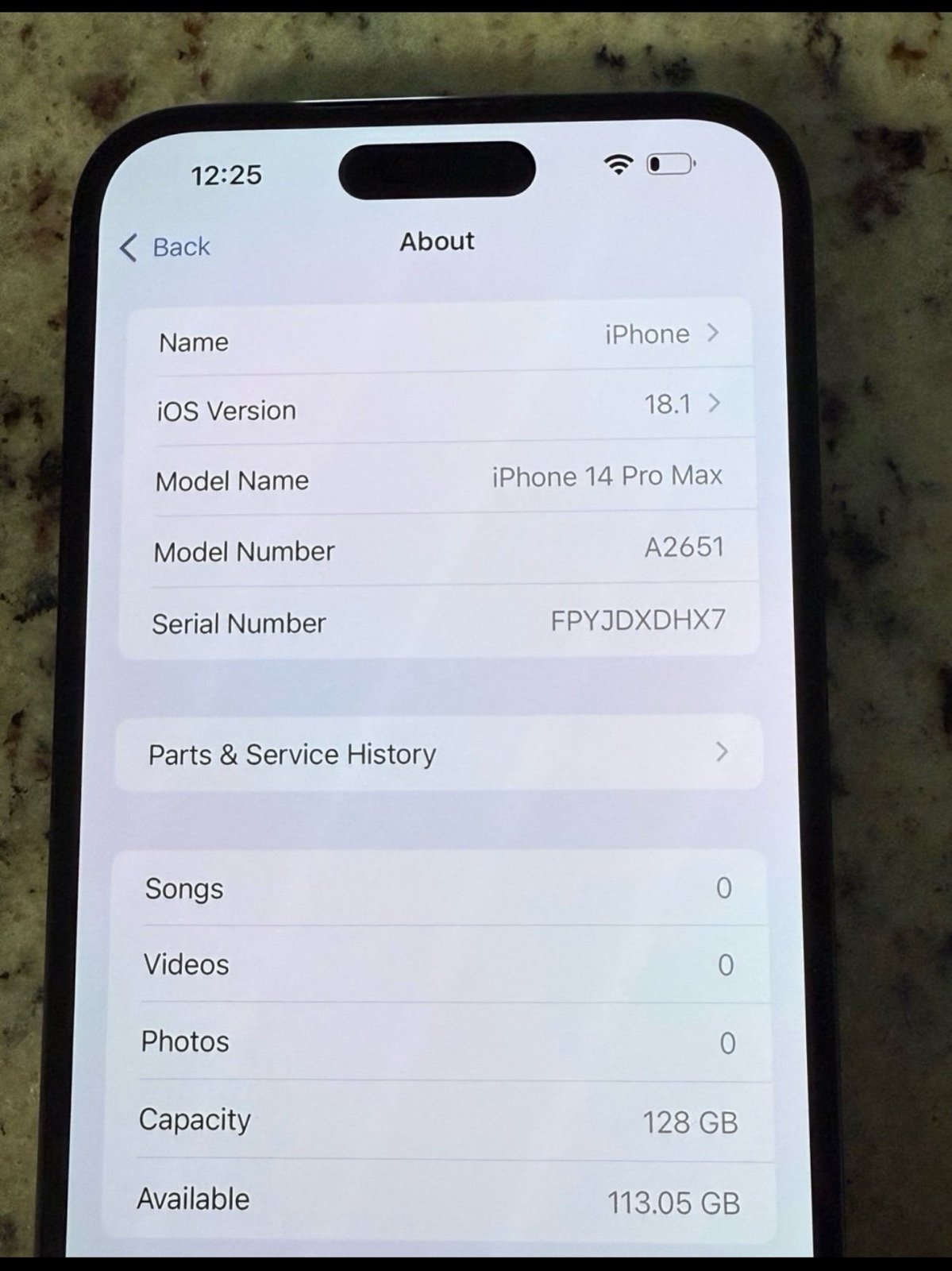 Apple IPhone 14 Pro Max 128GB Space Black (Unlocked) 9N68