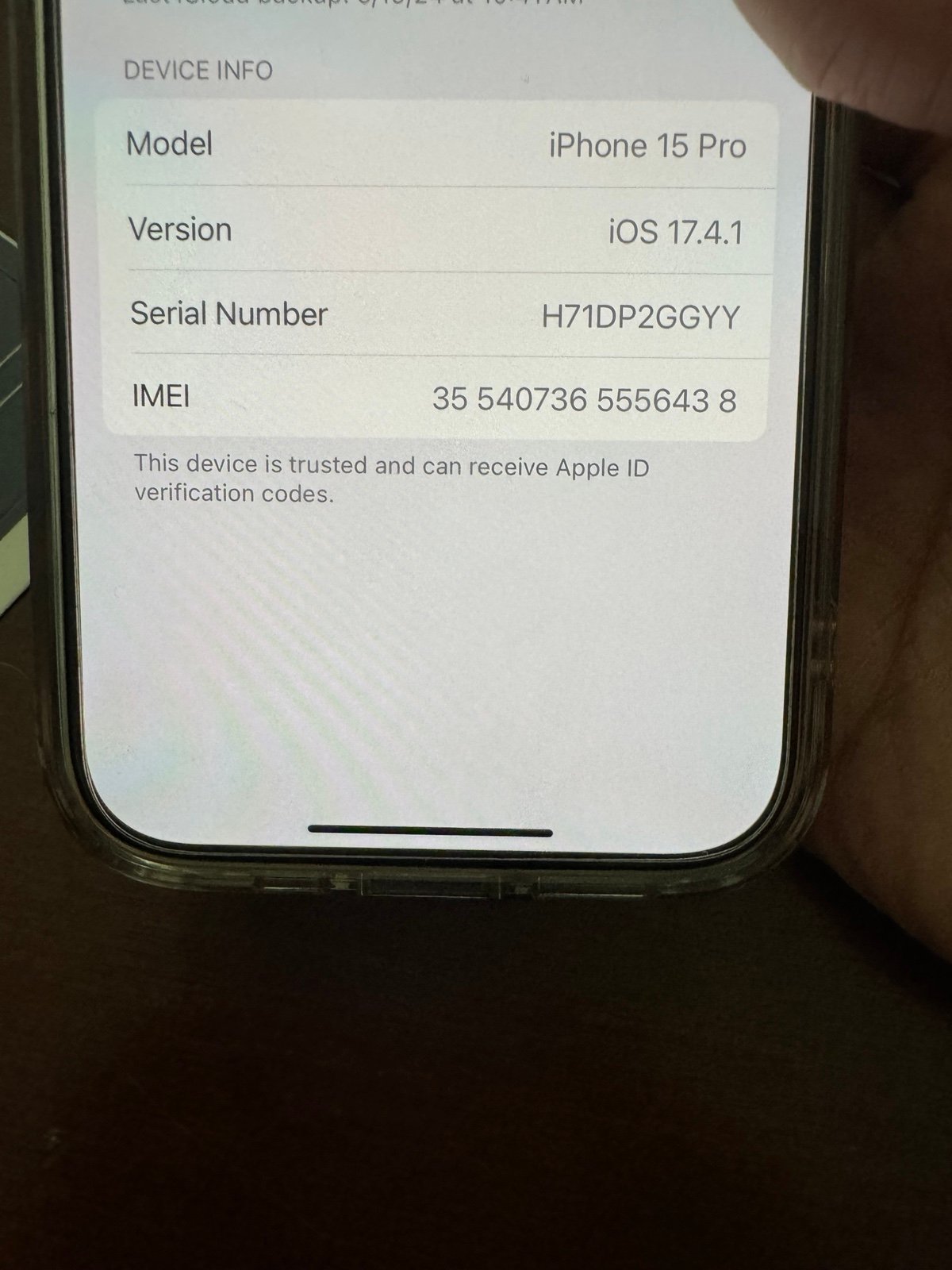 Apple iPhone 15 Pro 1H31