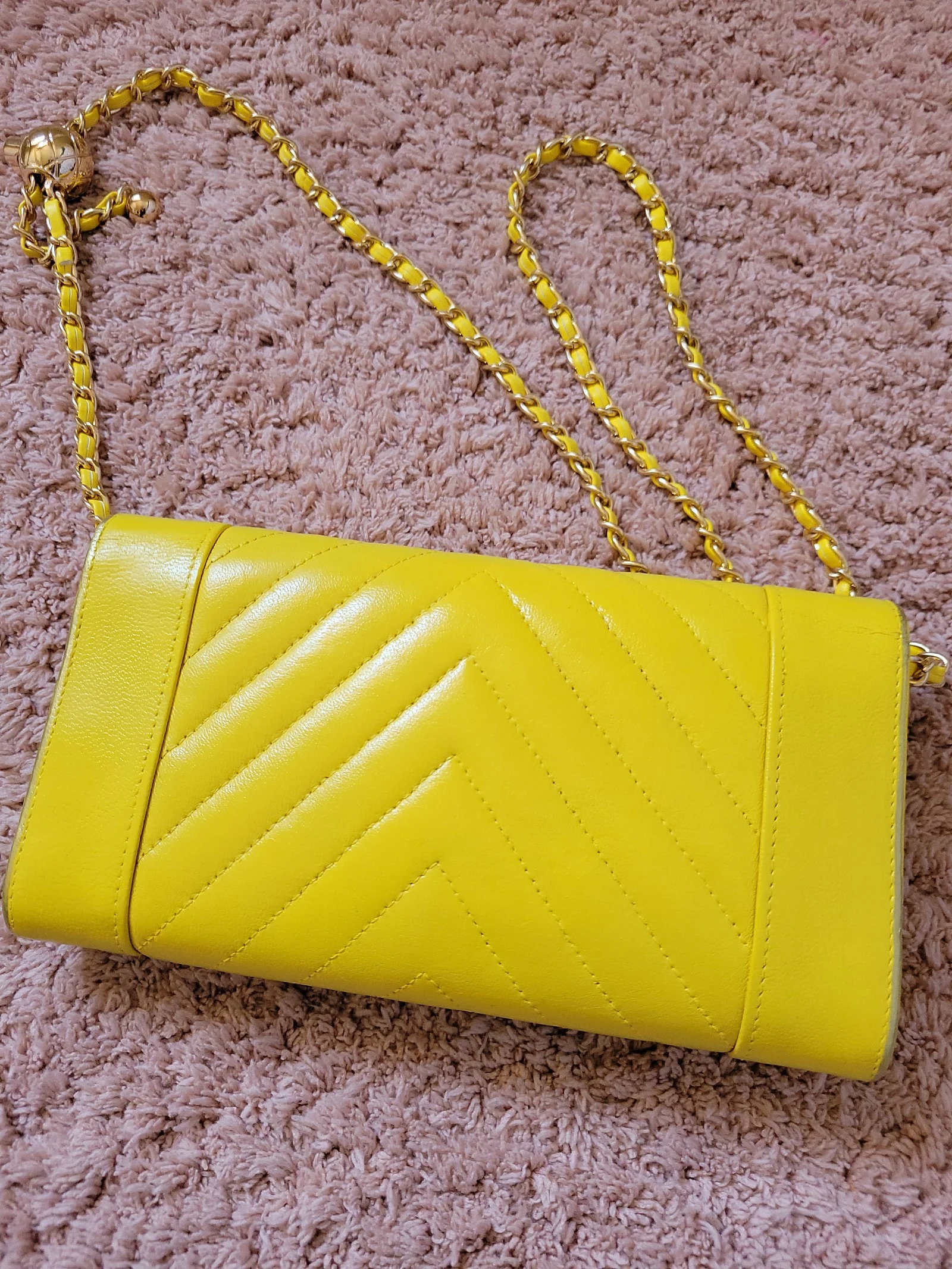 Chanel Mademoiselle Wallet with Chain Crossbody Handbag