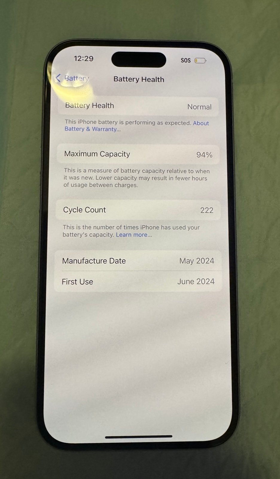 Apple iPhone 15 UNLOCKED 3Y23