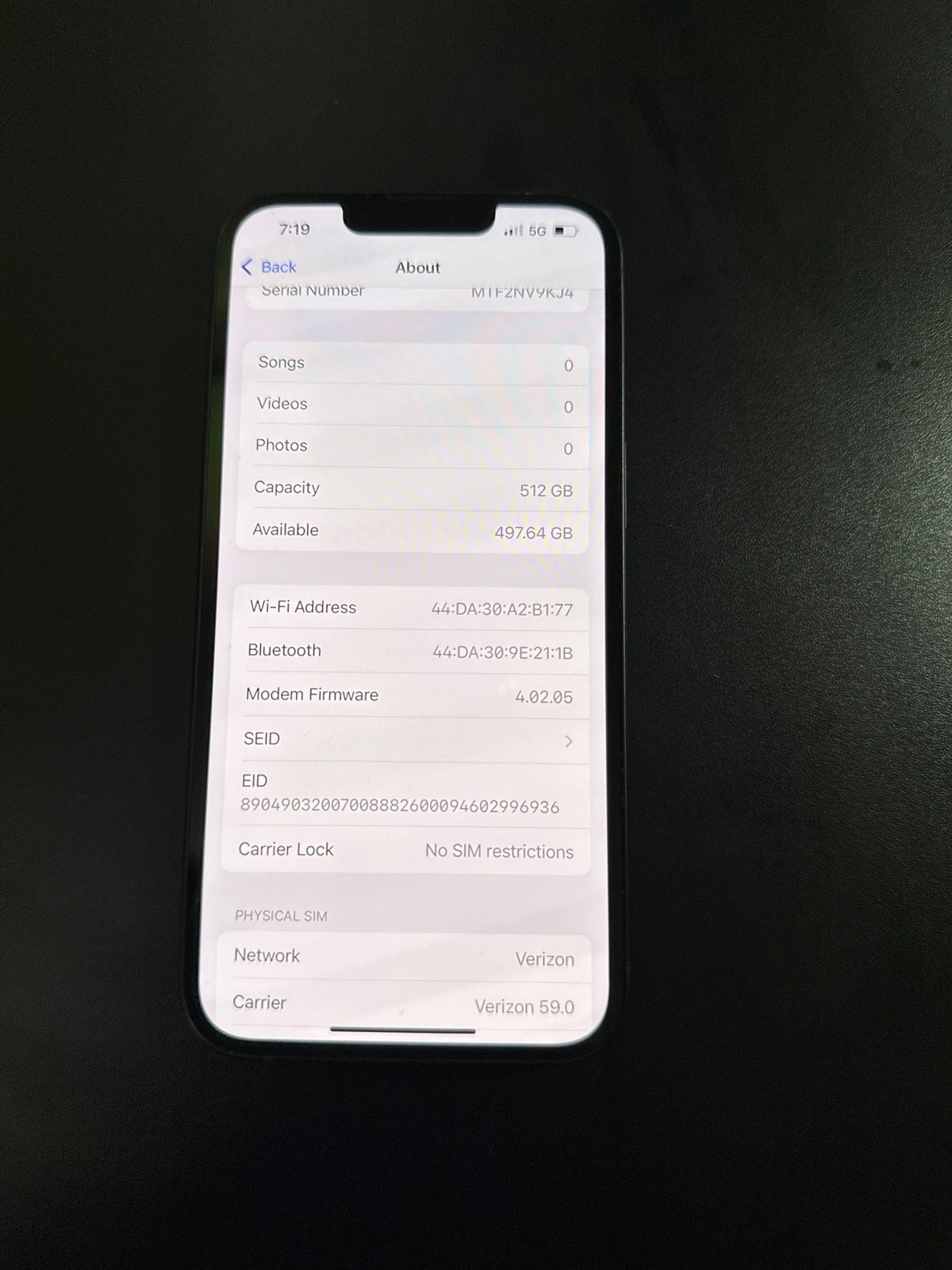 Apple iPhone 13 512 GB - unlocked 3O72