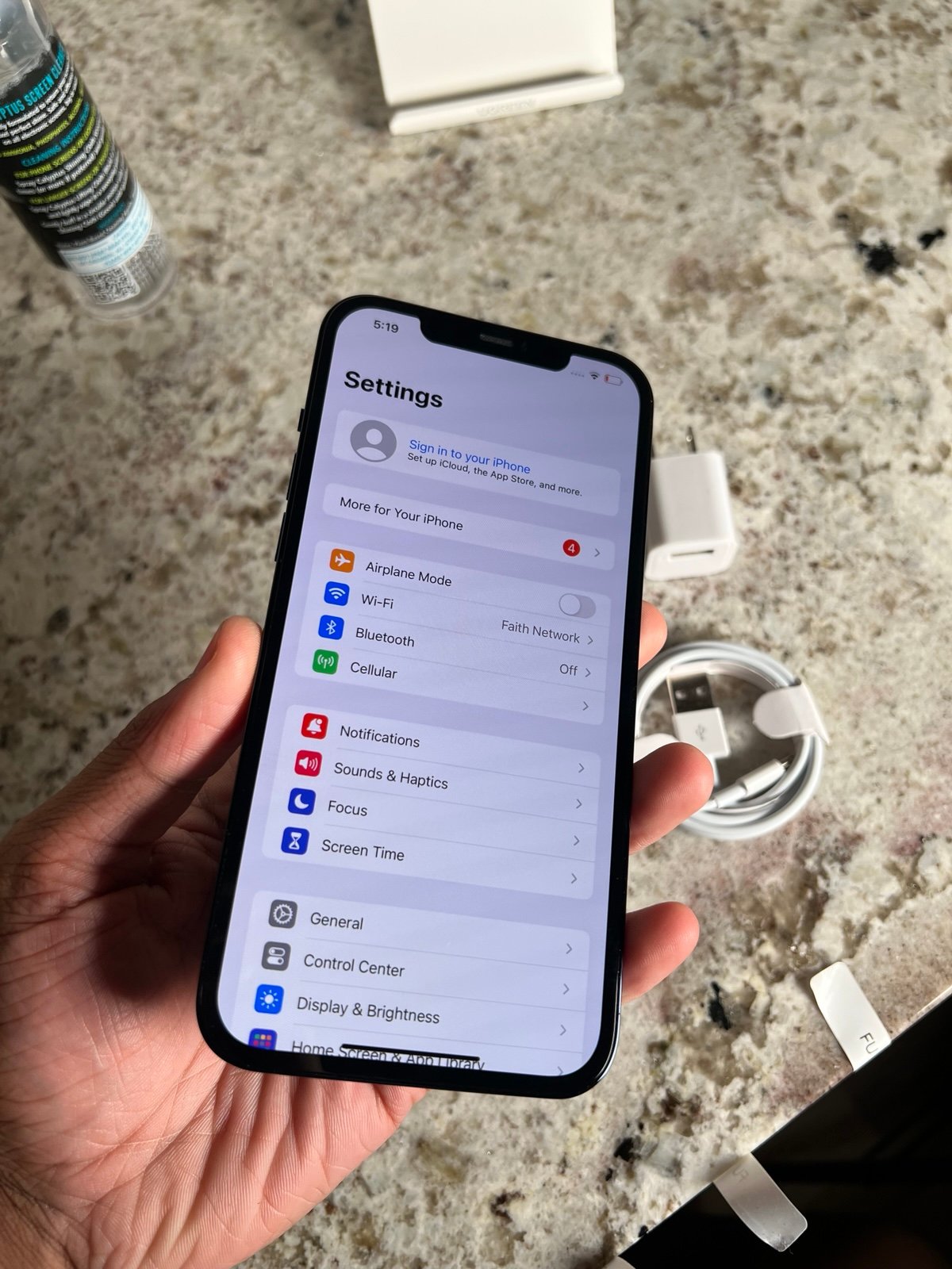 Apple iPhone 12 Pro Max 128 GB in Blue for Unlocked NO FACE ID!! 9V22