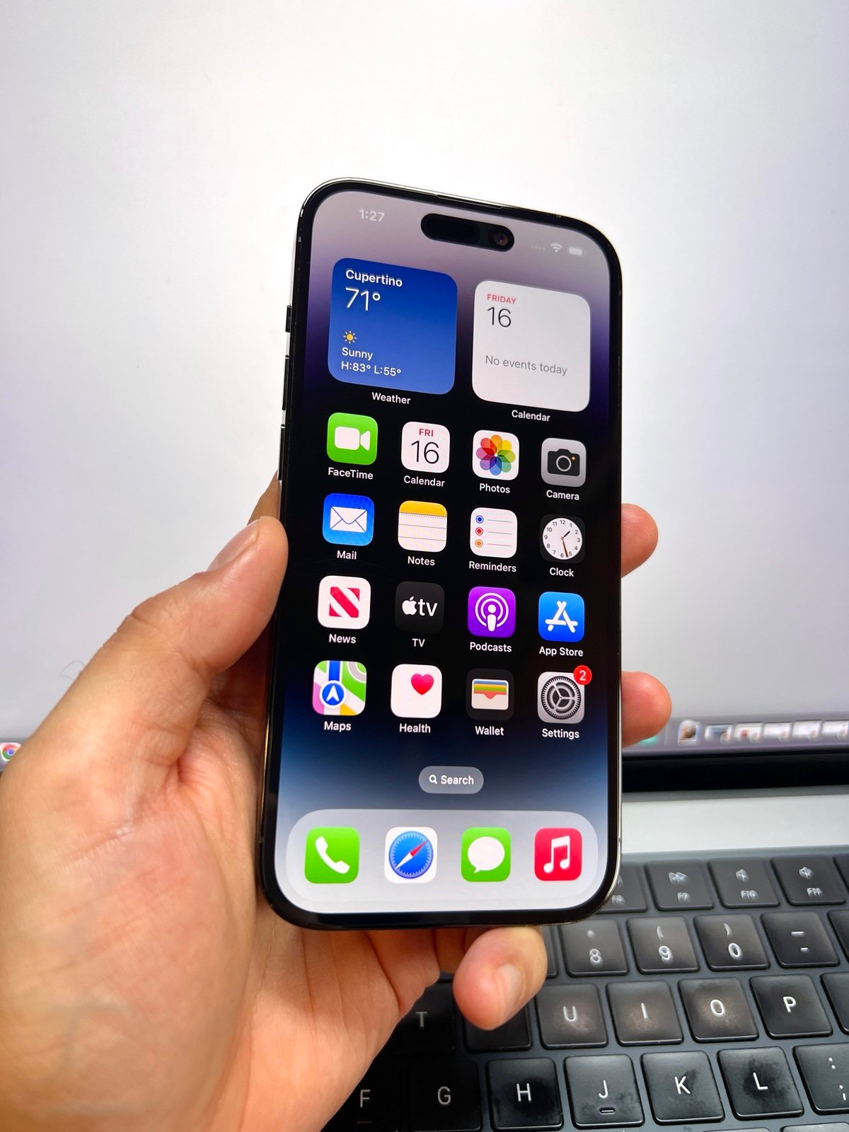 Apple iPhone 14 Pro 256GB Factory Unlocked (90% Batt) Black #20015 2C96