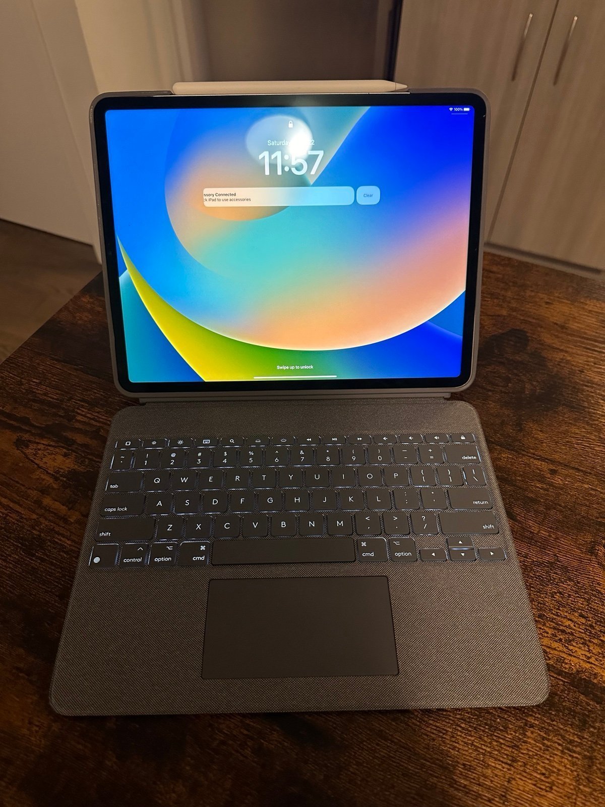 iPad Pro with Apple Pencil and keyboard case 3P51