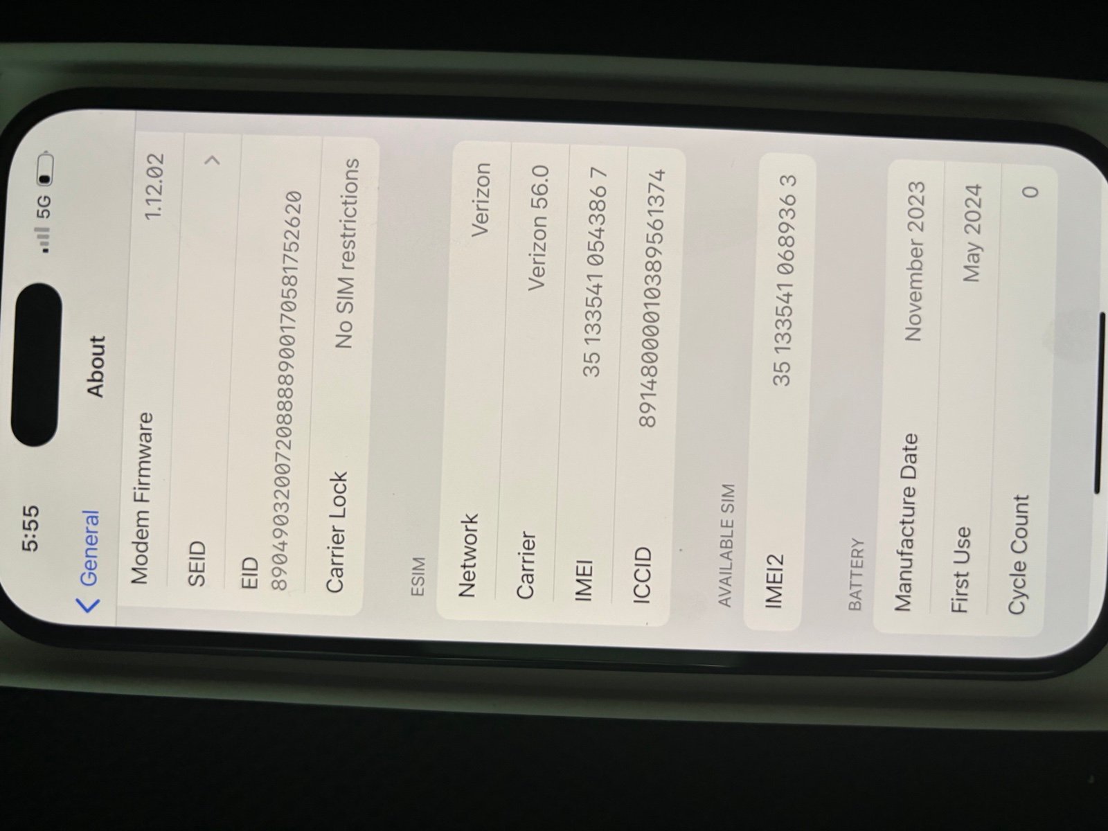 Apple IPhone 15 128 gb Unlocked 3O27