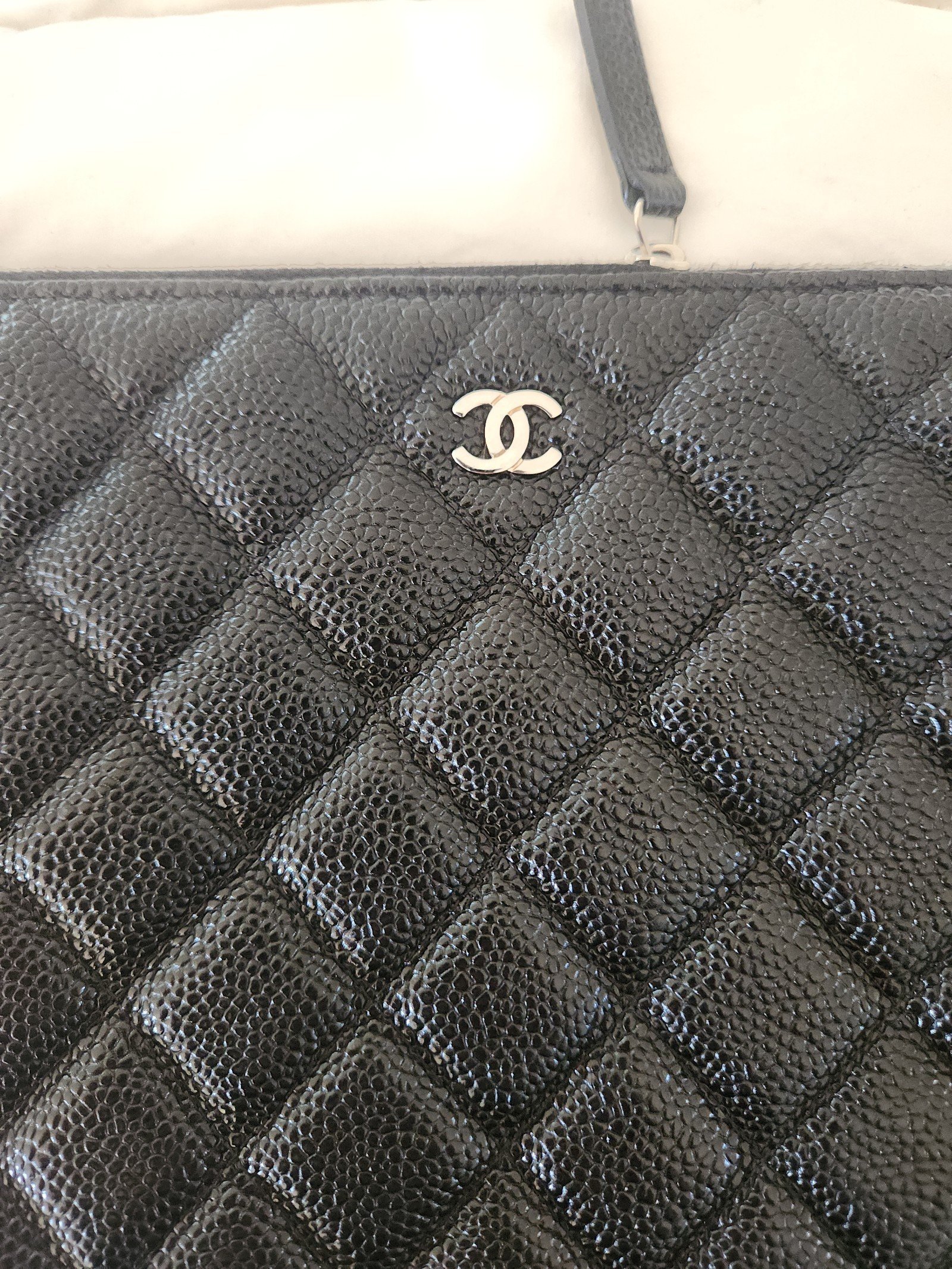 Chanel REV Black Caviar Pouch