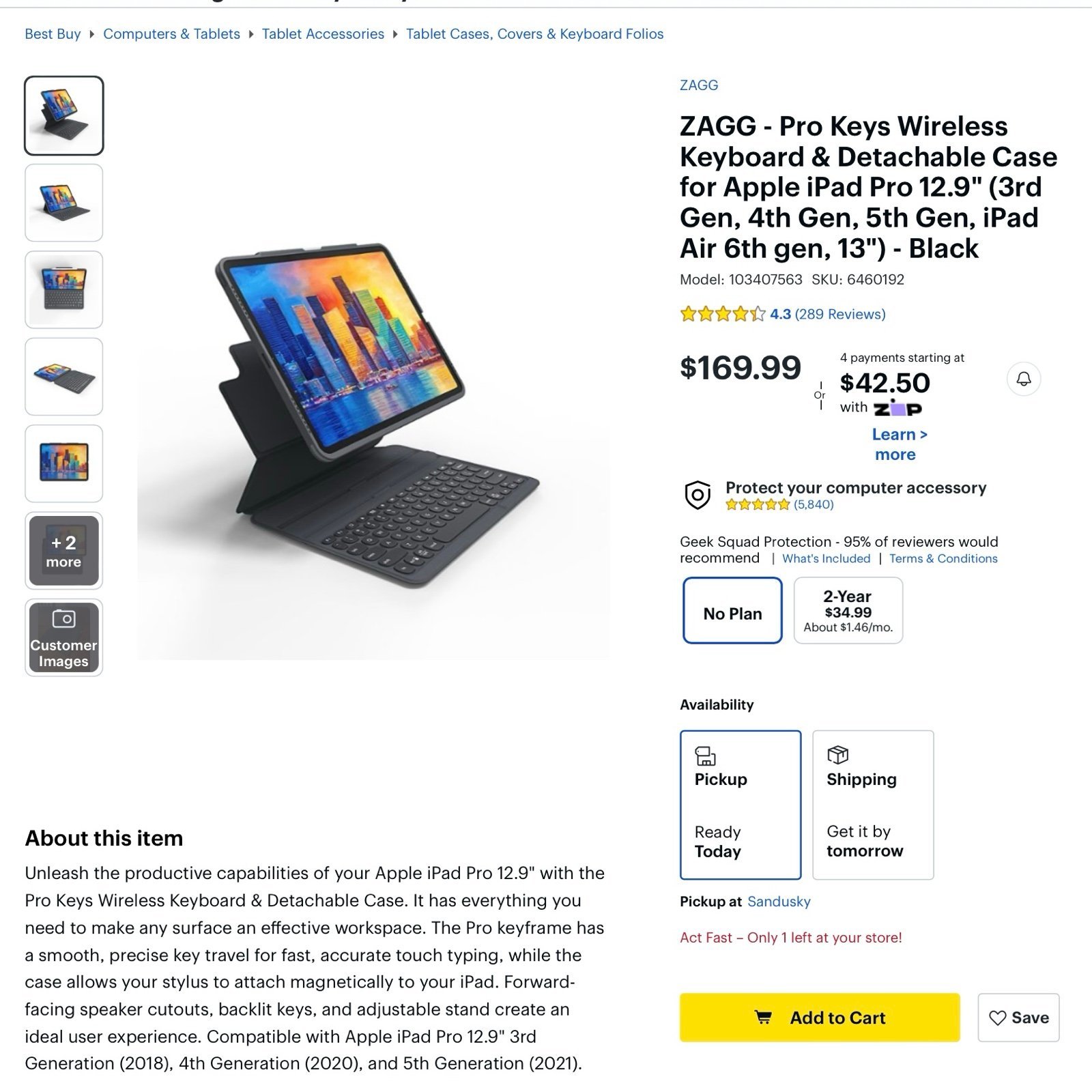 iPad Pro 5th Gen 12.9 1tb Cellular Unlocked! + Apple Pencil and Keyboard Case! 3R26