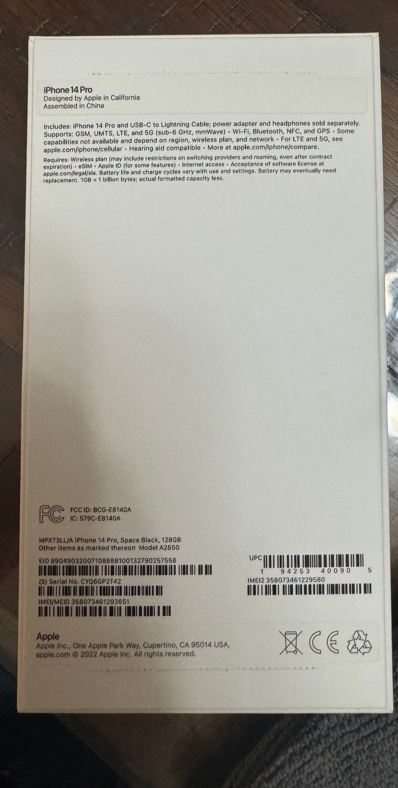 iPhone 14 Pro phone  mint condition 1Y76