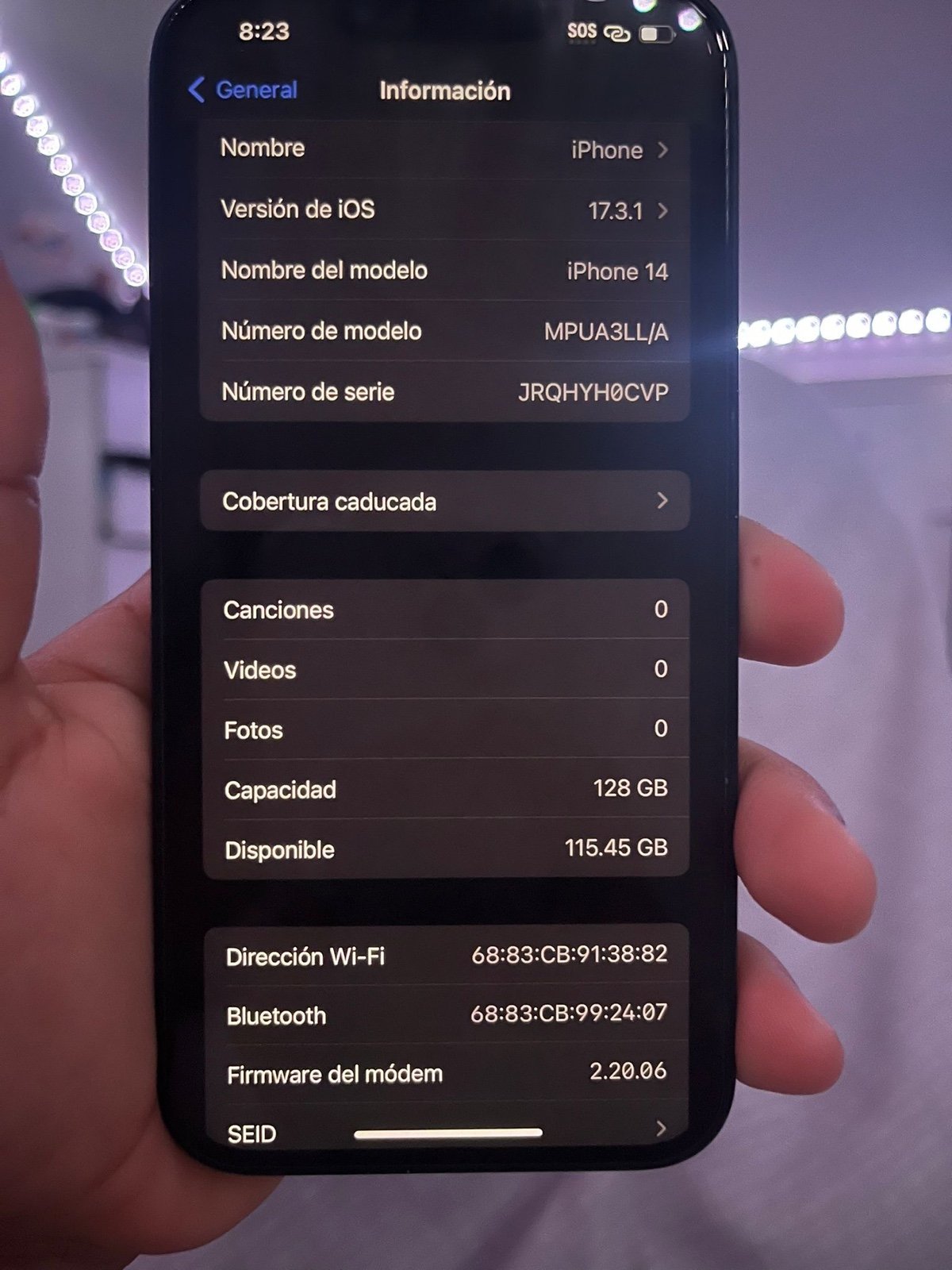 Apple iPhone 14 128 GB unlocked 7K69