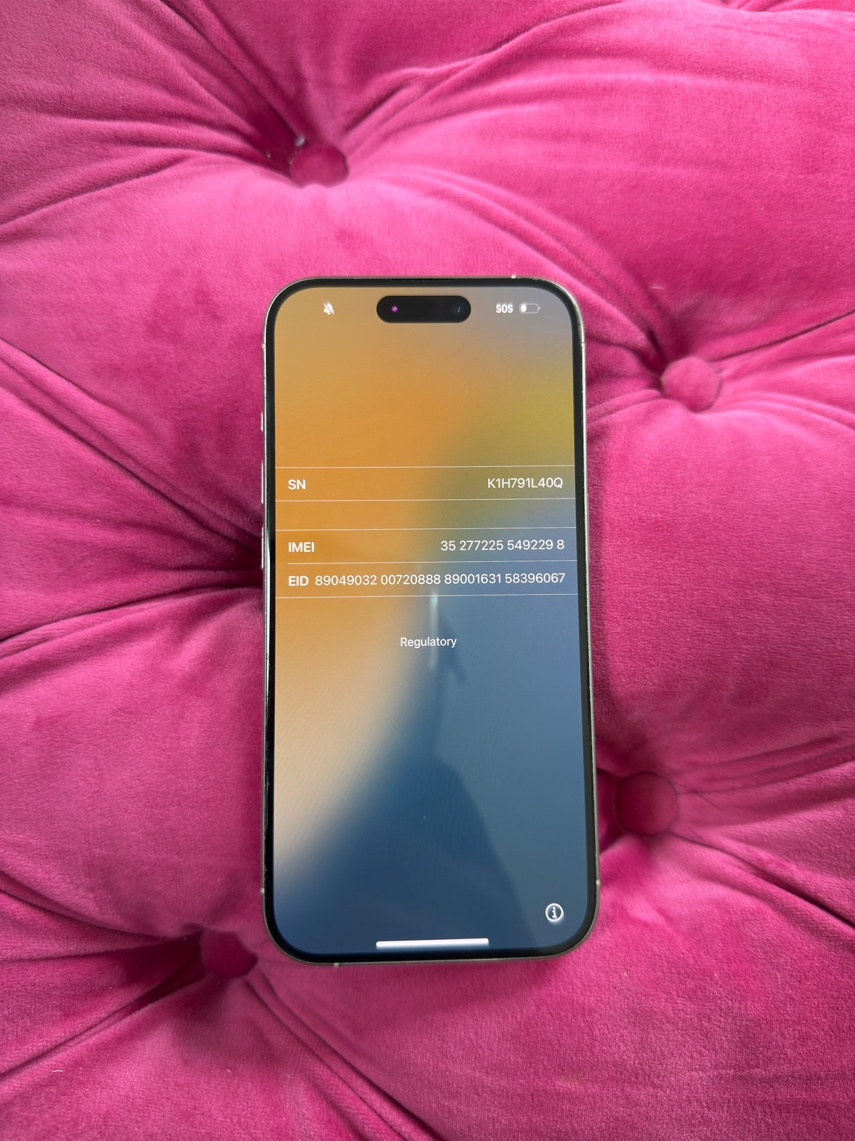 IPHONE 15 PRO 1TB WHITE UNLOCKED 5O69