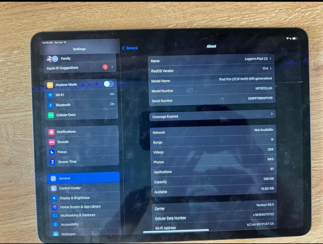 Apple iPad Pro 4th Generation 2E33