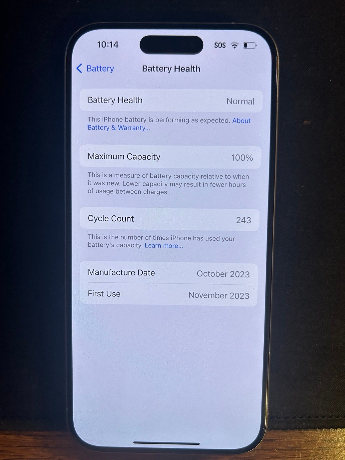 iPhone 15 pro sim locked (100% battery health ) 6S69