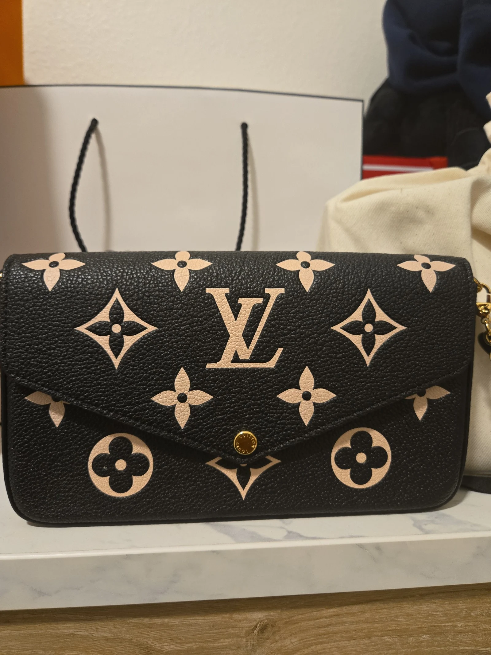 NWT Louis Vuitton Félicie Pochette and zipper insert