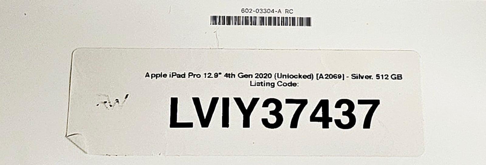 iPad Pro 12.9-inch (4th Generation) 3L91