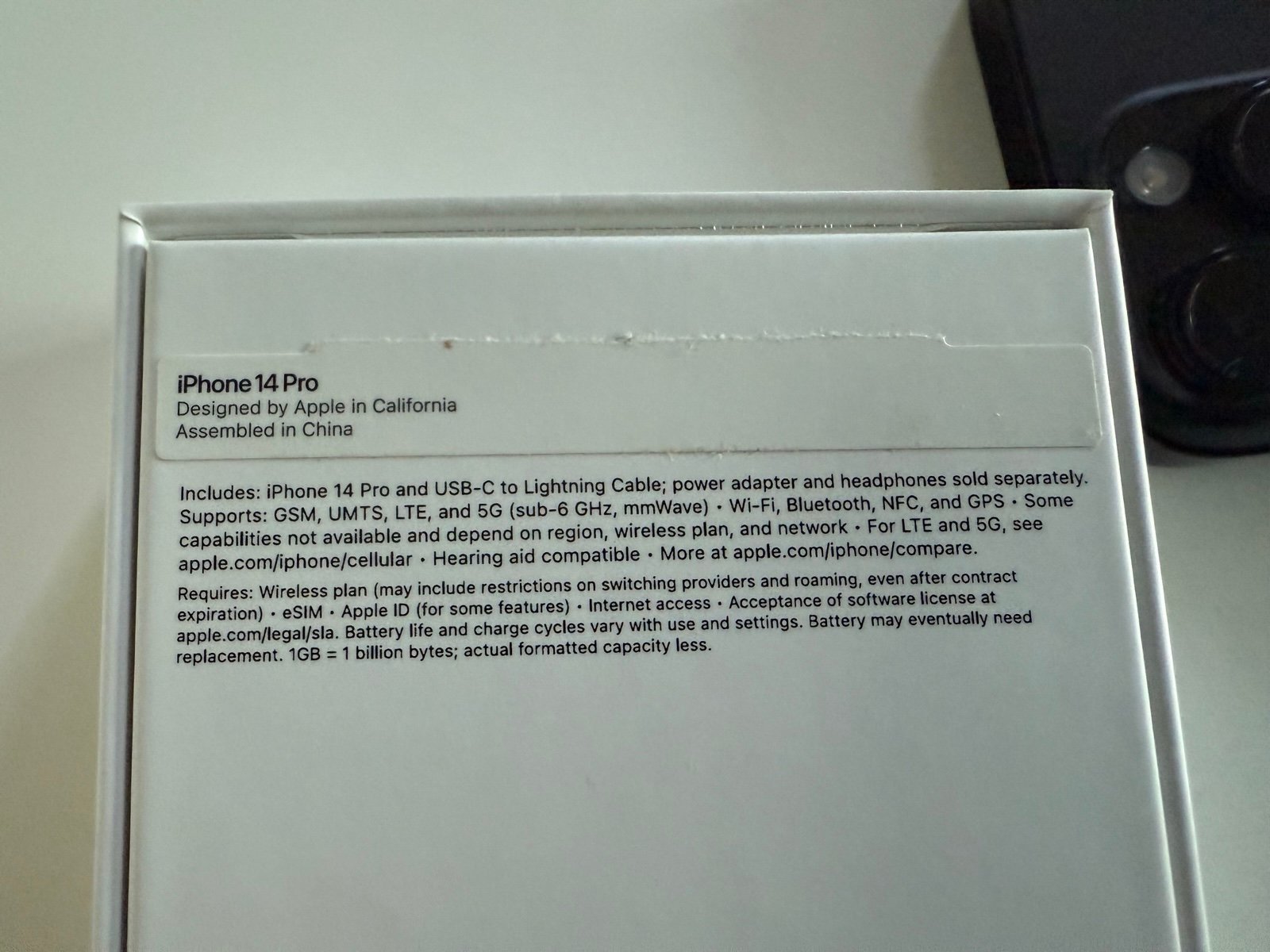 Apple iPhone 14 Pro 256 GB unlocked 3J57