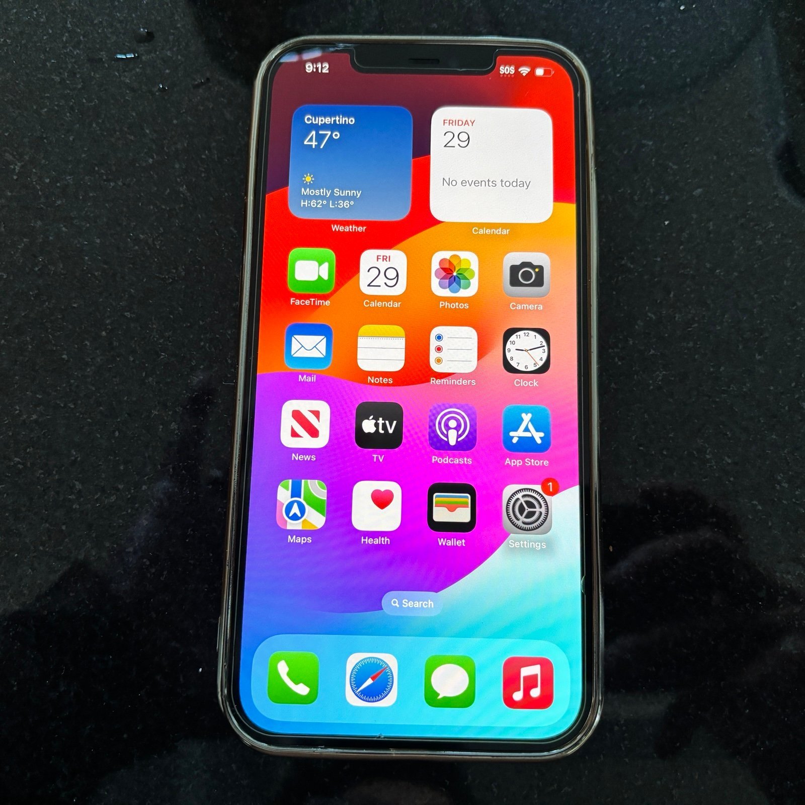 Unlocked iPhone 12 Pro Max 128gb gold 1K71