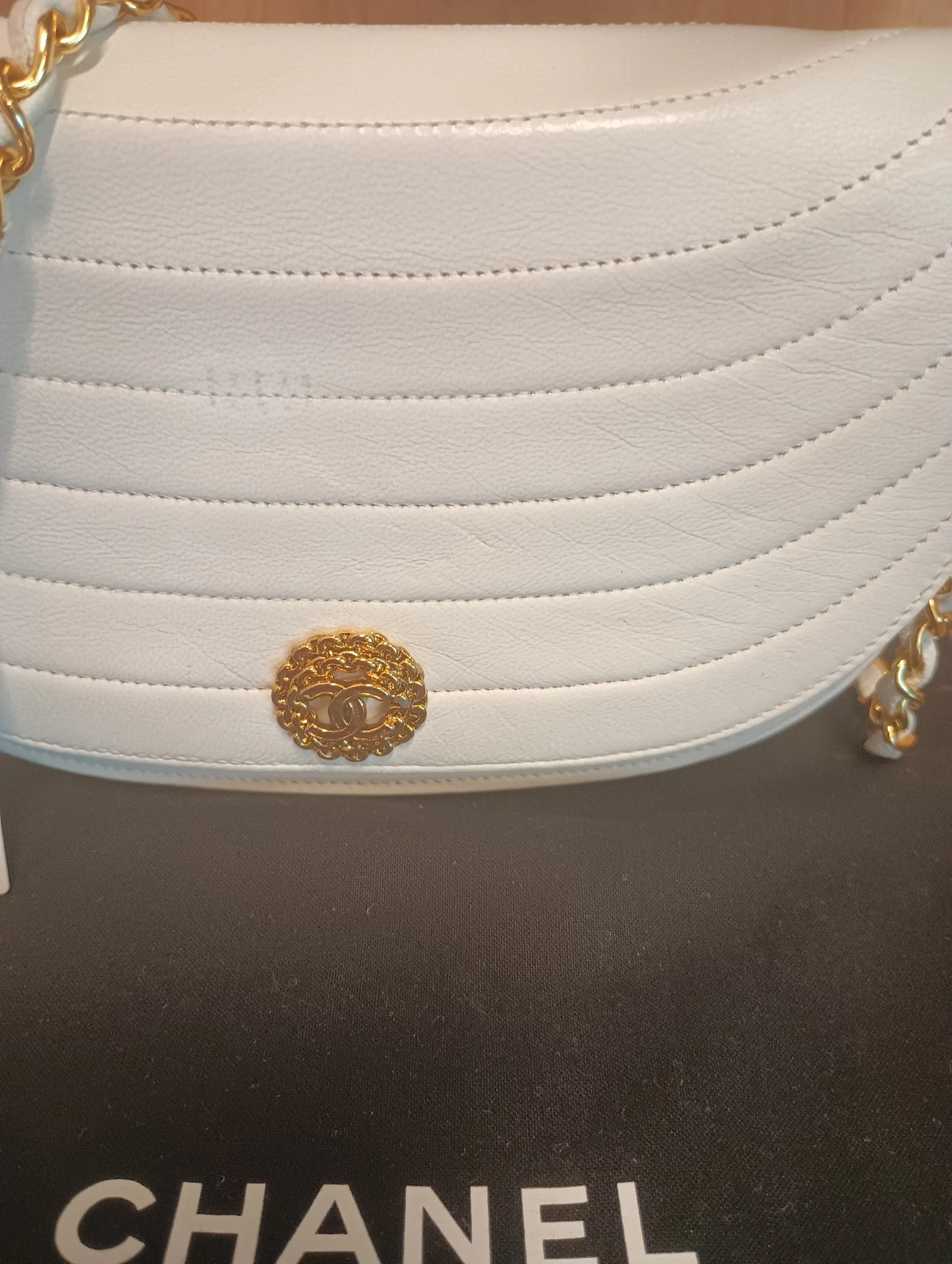 Chanel Timeless Half Moon Crossbody Flap Bag