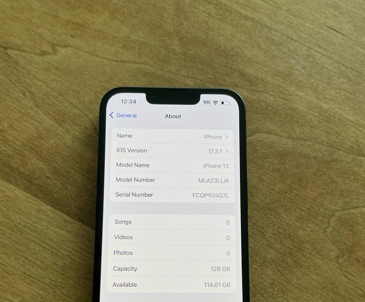 Apple iPhone 13 128 GB Unlocked Midnight Blue 2K65