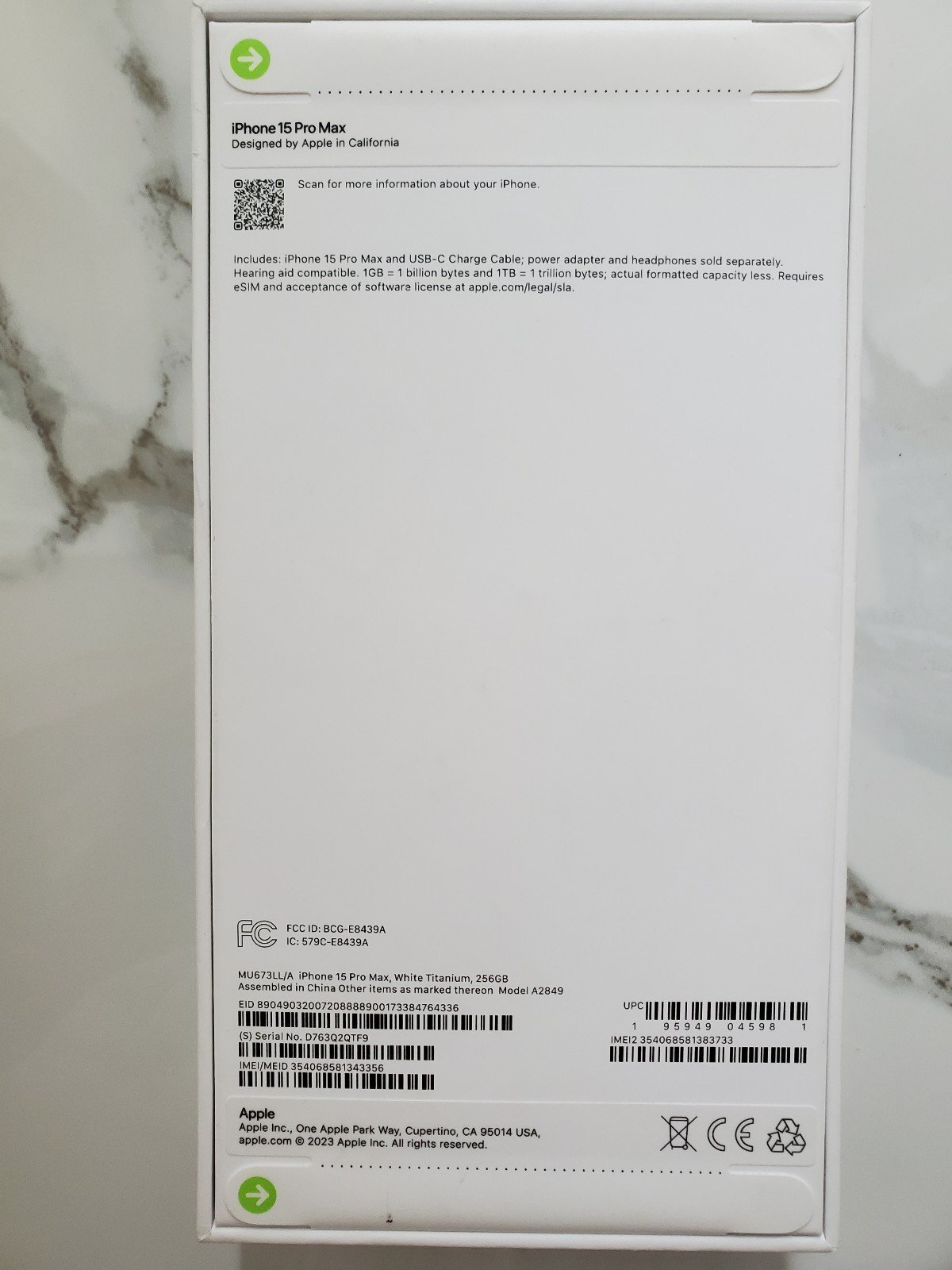 Apple iPhone 15 Pro Max 3V21