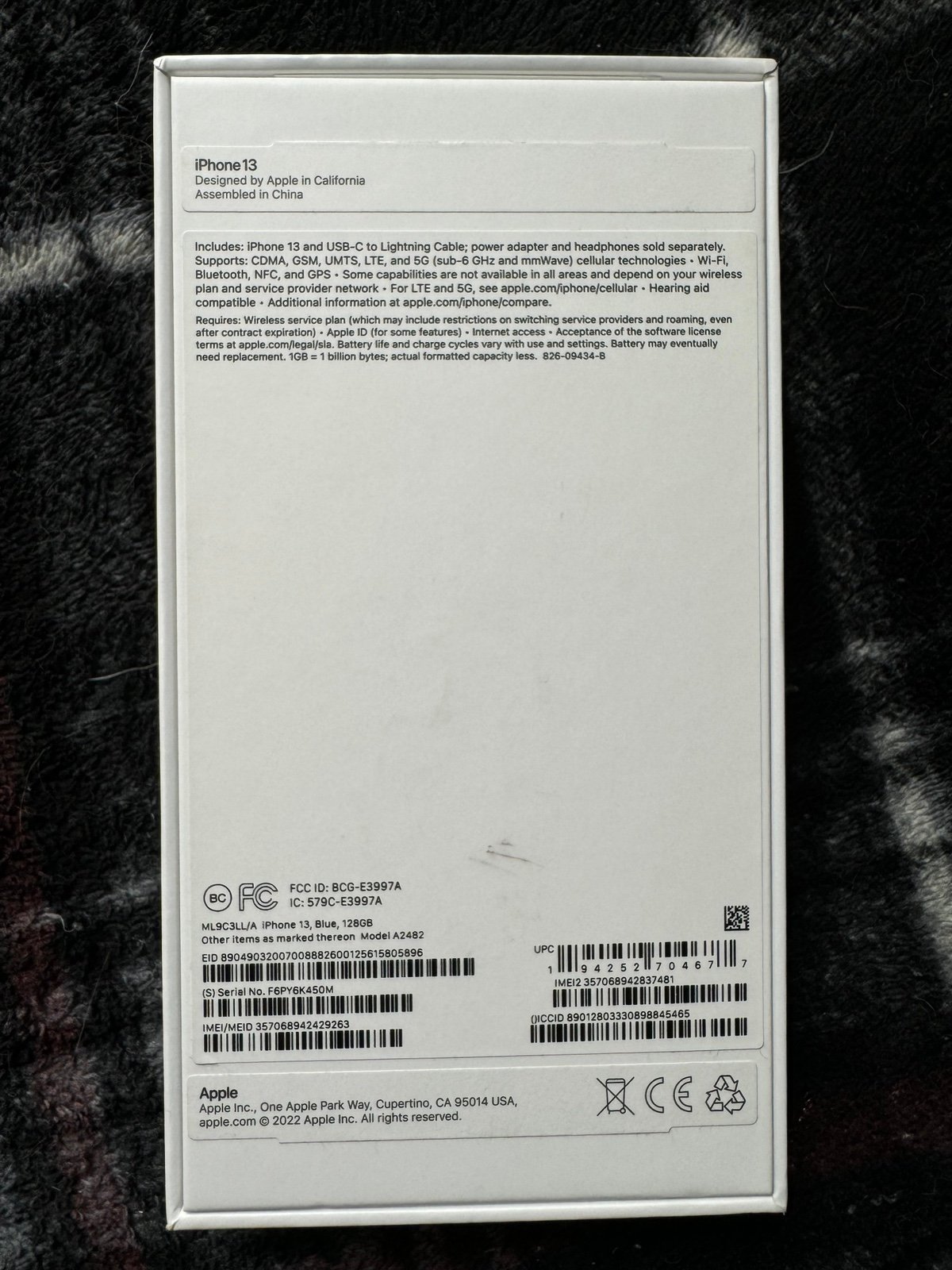 Apple iPhone 13 1A72